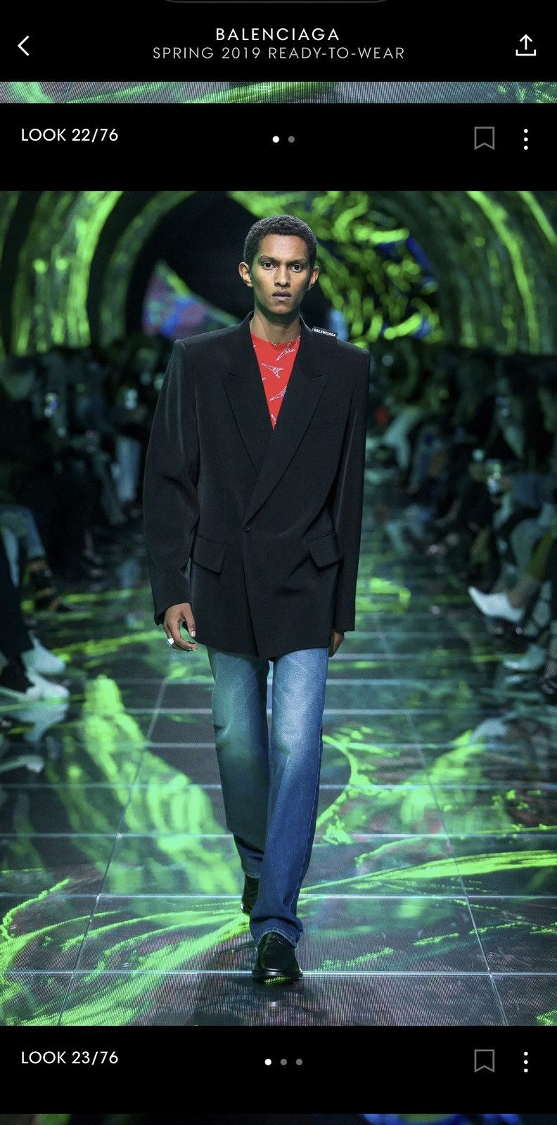 Balenciaga BALENCIAGA S/S19 Shoulder Blazer Size 44R - 3 Thumbnail