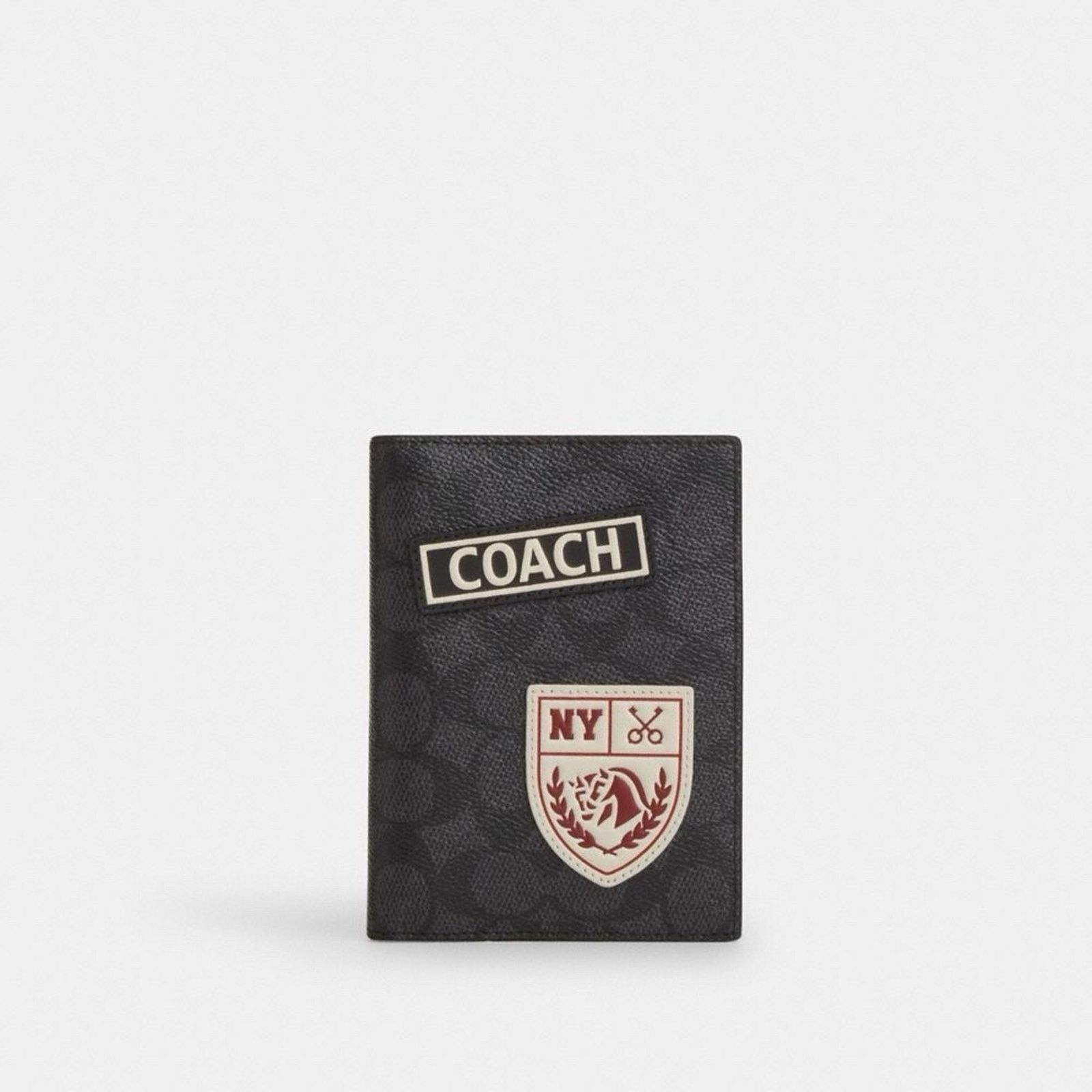 Coach NWT Coach Passport Case Wallet CY902 Patches Charcoal Size ONE SIZE - 6 Thumbnail