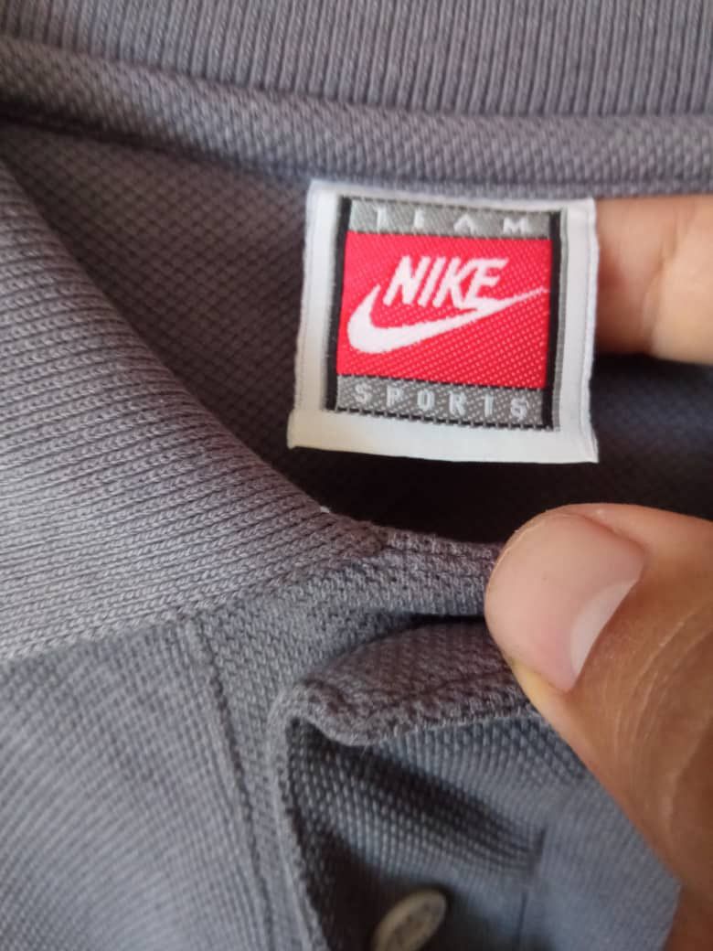 Nike × Vintage Nike Vintage polo 90s Made in USA swoosh embroidered Size US L / EU 52-54 / 3 - 4 Thumbnail