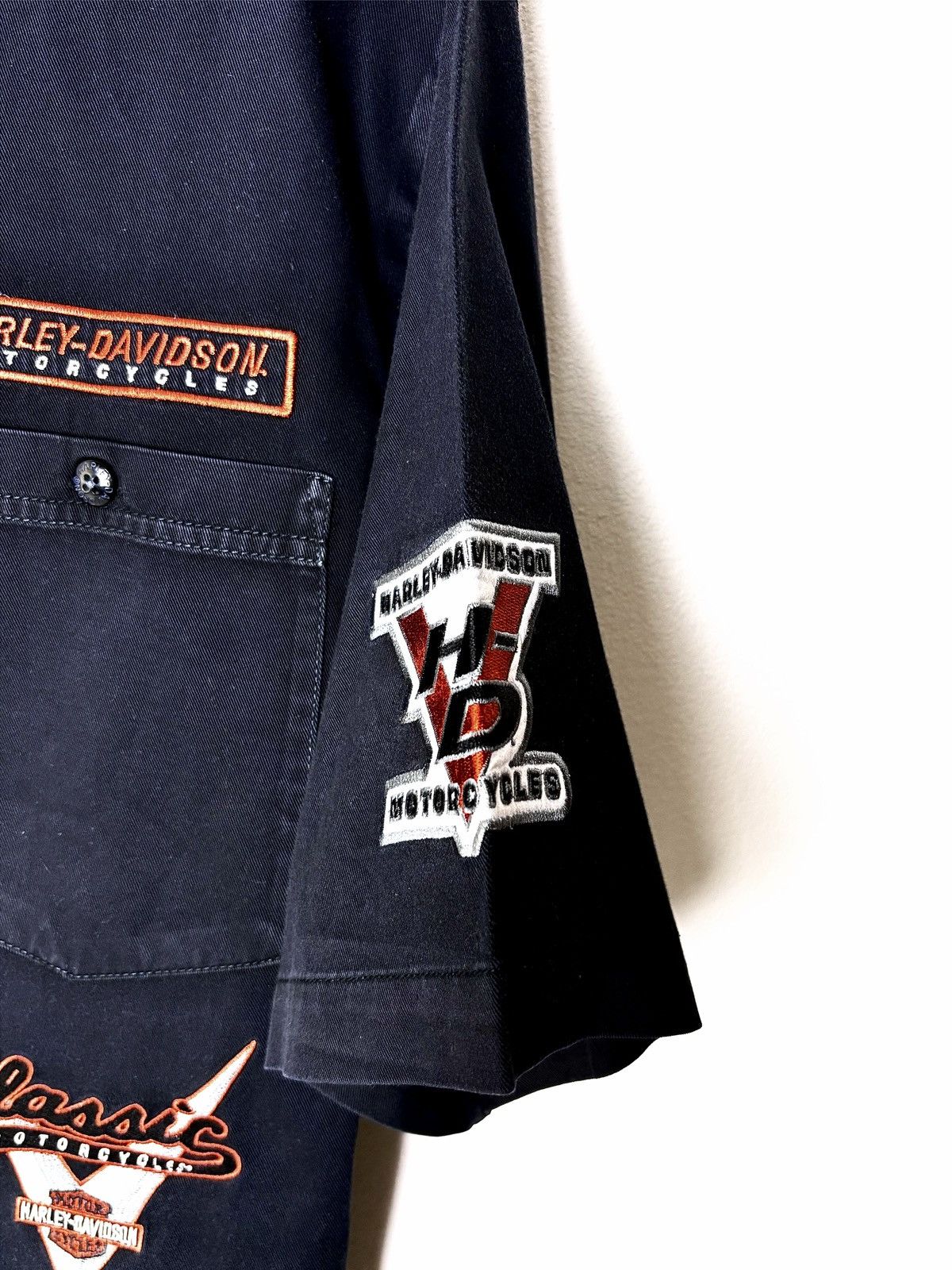 Harley Davidson Harley Davidson Embroidered Work Shirt Size US L / EU 52-54 / 3 - 3 Thumbnail