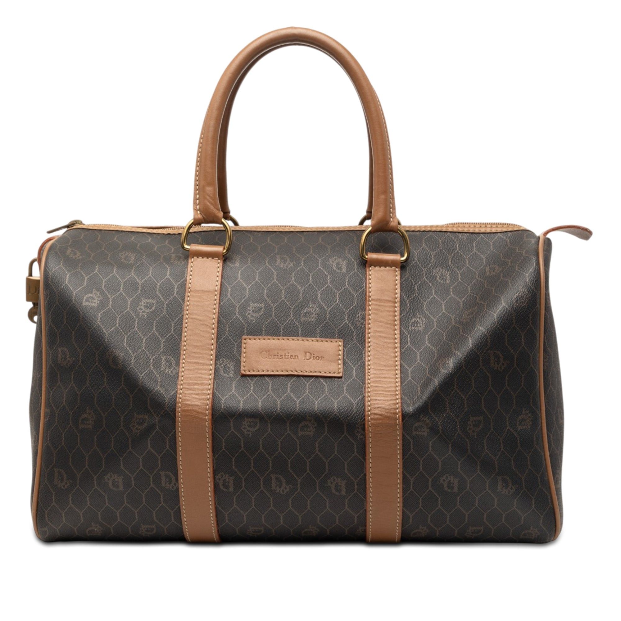 Dior Honeycomb Coated Canvas Boston Bag Size ONE SIZE - 1 Thumbnail
