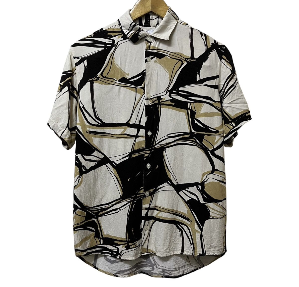 Designer × Zara Zara Abstract Print Button Up Shirt Size US M / EU 48-50 / 2 - 1 Thumbnail