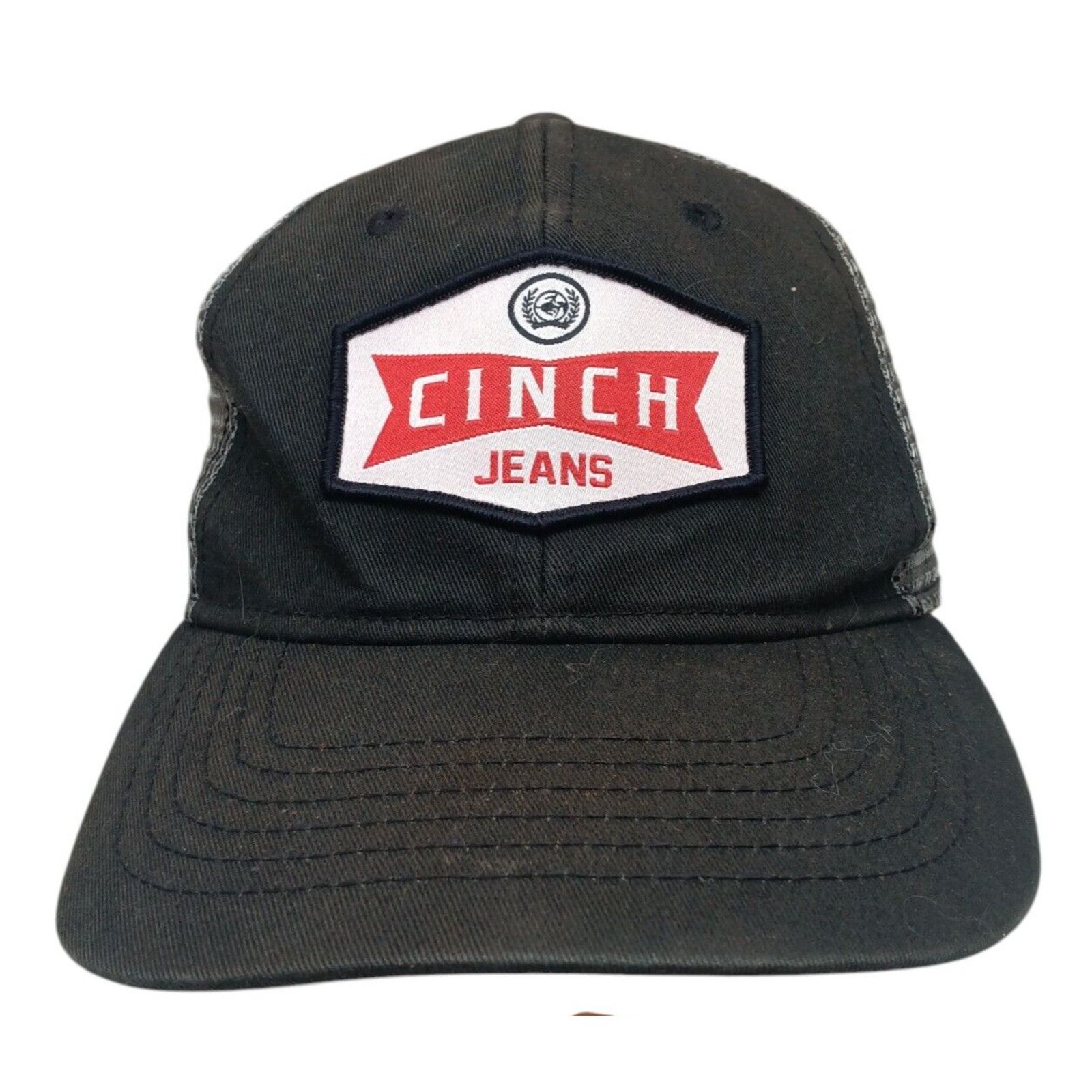CINCH CINCH JEANS Patch Logo Hat Ball Cap Snapback Black Mesh Size ONE SIZE - 2 Thumbnail