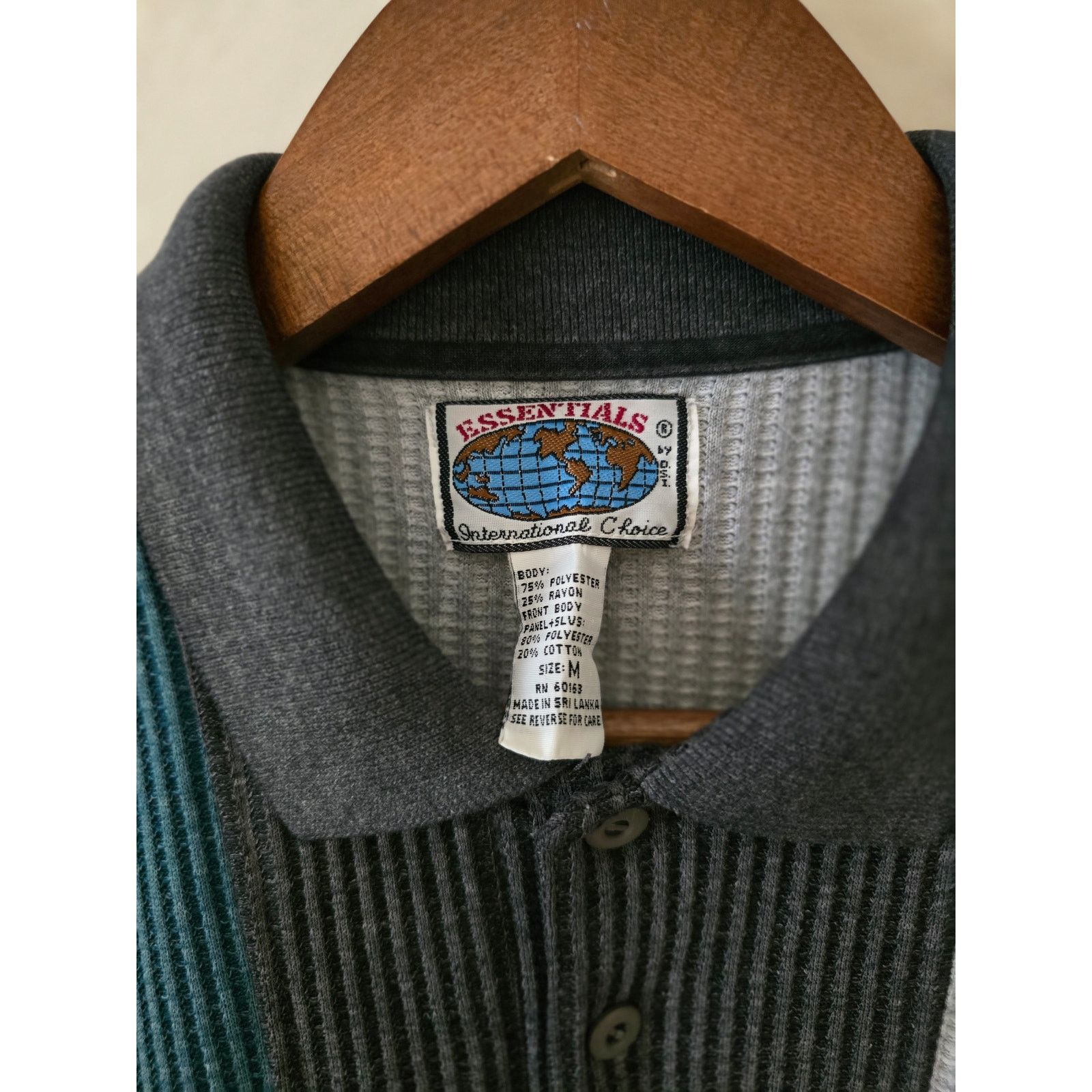 Vintage Essentials International Choice M Waffle Knit Sweatshirt Size US M / EU 48-50 / 2 - 5 Thumbnail