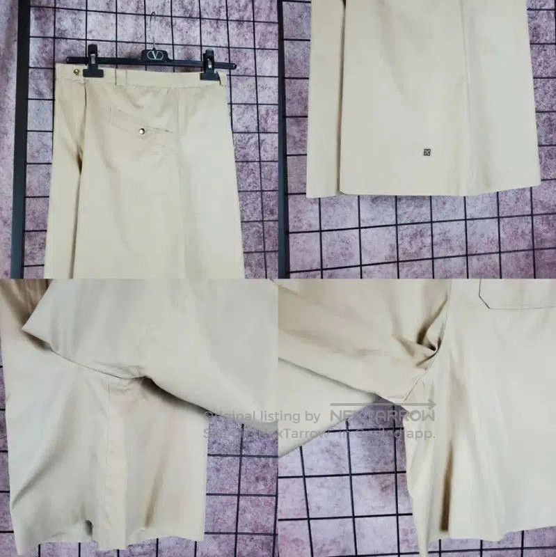 Givenchy Givenchy Summer Khaki Cotton Embroidered Pants . Size 26" / US 2 / IT 38 - 4 Thumbnail
