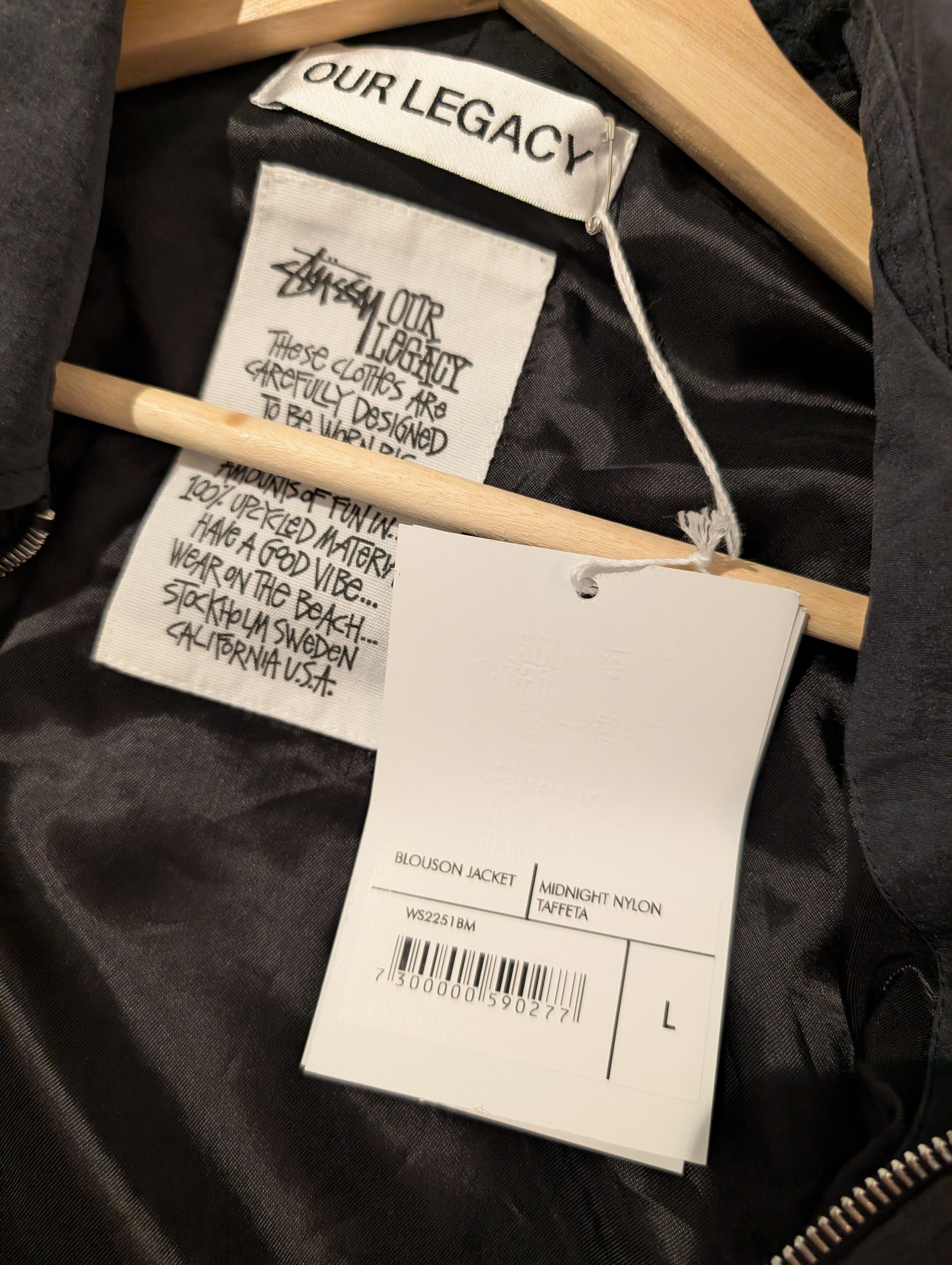 Our Legacy × Stussy Blouson Jacket (Midnight Taffeta Nylon) Size US L / EU 52-54 / 3 - 7 Thumbnail