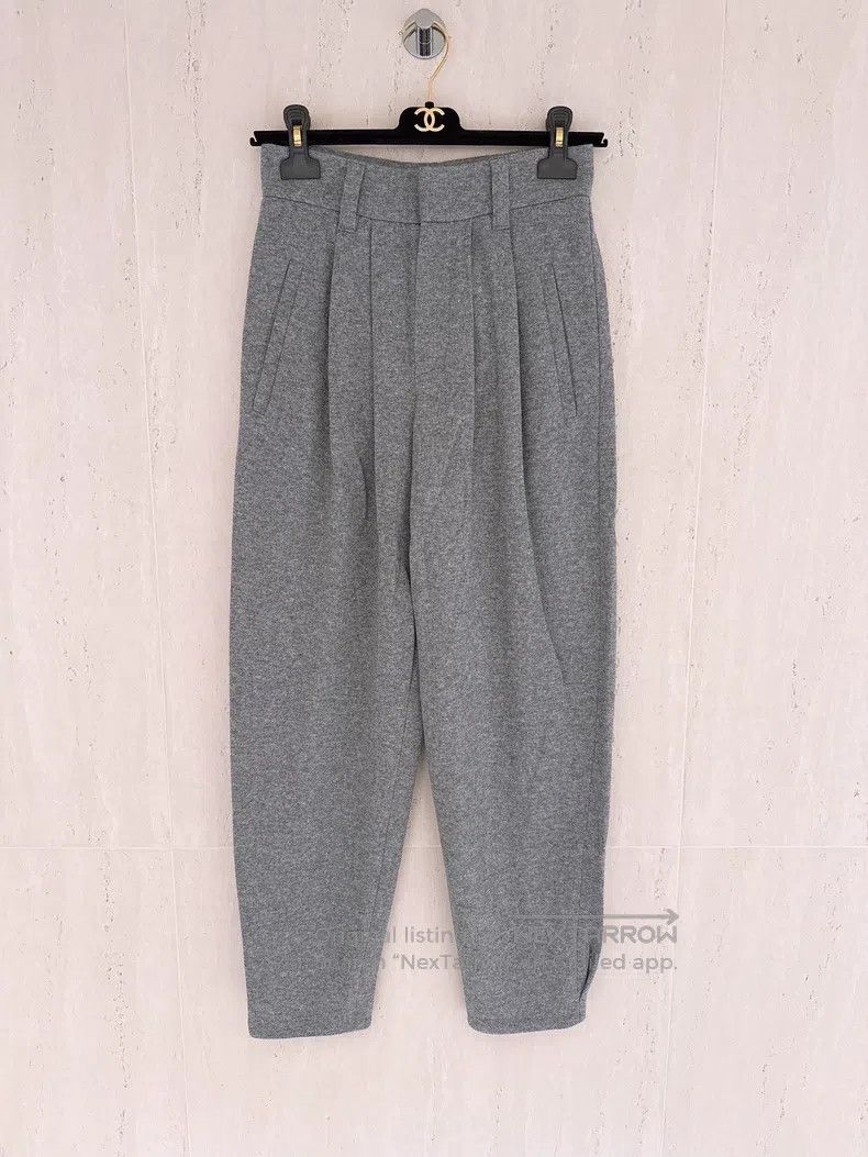 Brunello Cucinelli Brunello Cucinelli Gray Cashmere Trousers Size 42" / US 20 - 1 Thumbnail
