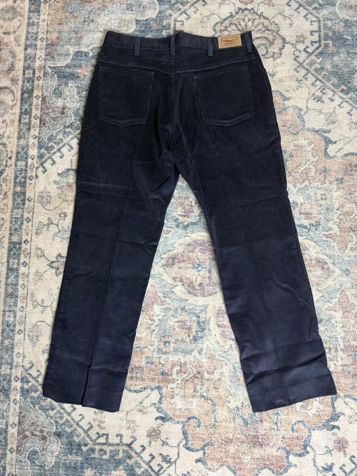 L.L. Bean Vintage LL Bean Corduroy Pants Mens 33x30 Classic Fit Navy Size US 33 - 1 Thumbnail