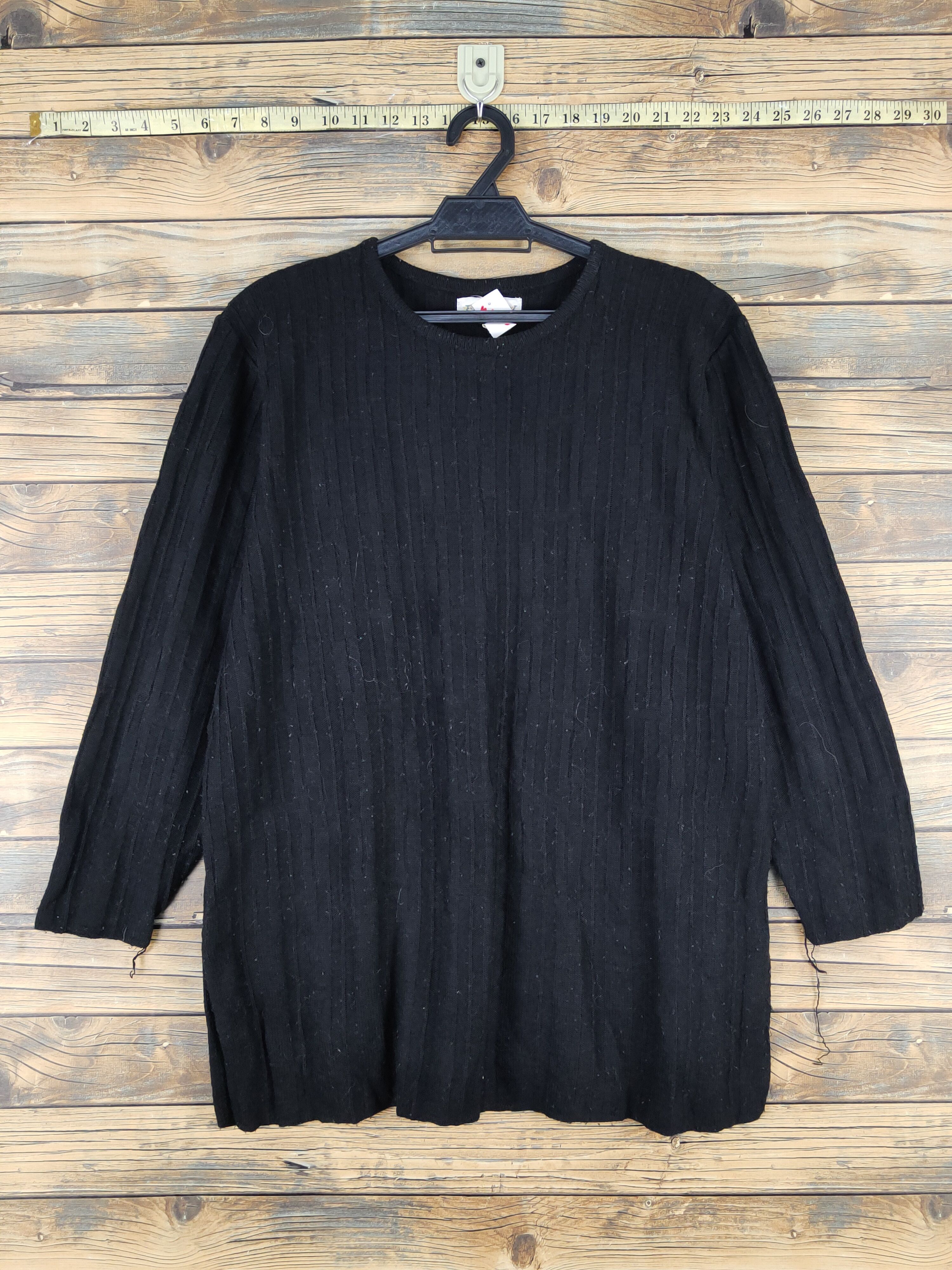 Homespun Knitwear Eden Black Knitwear Long Sleeve #W1338 Size M / US 6-8 / IT 42-44 - 1 Thumbnail