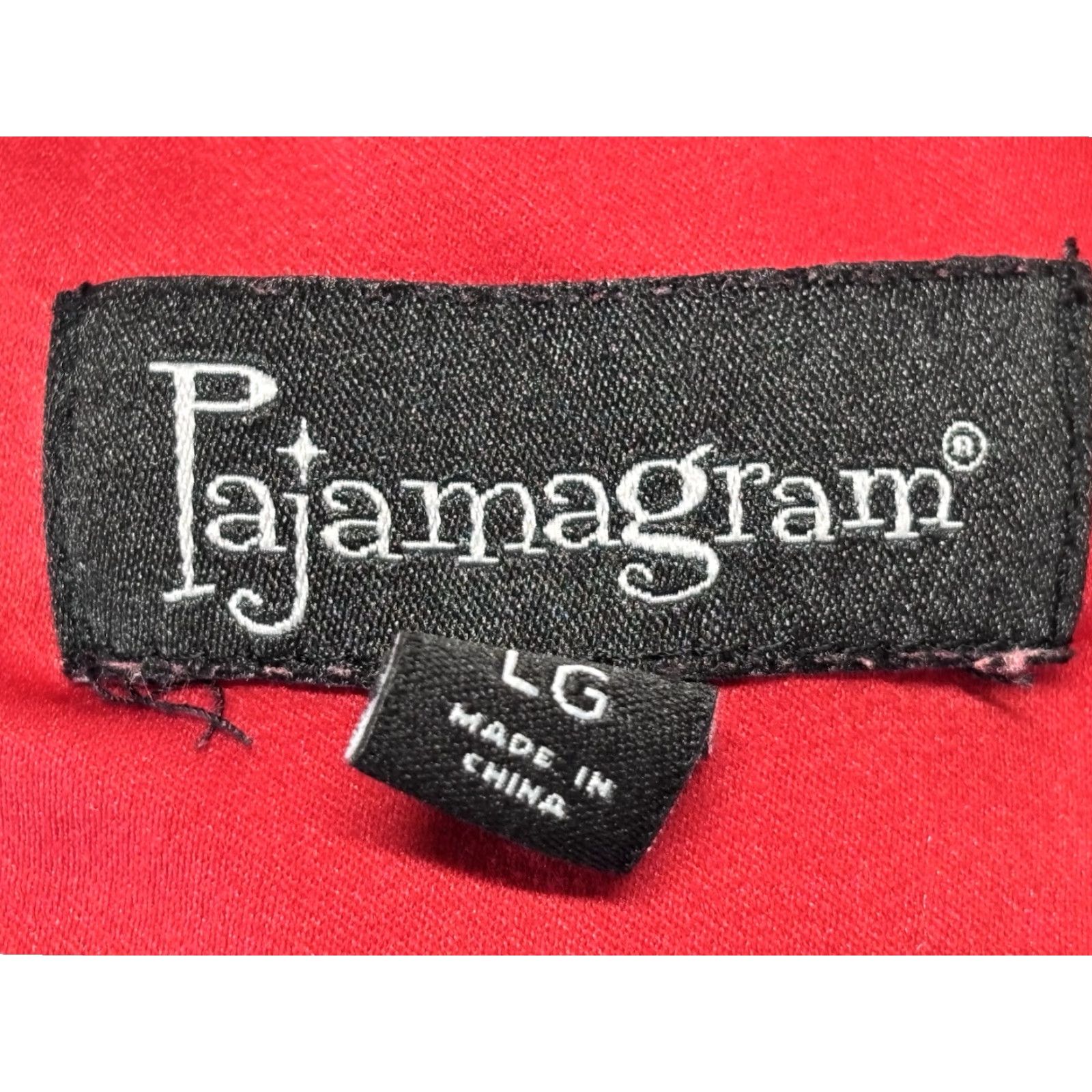 Vintage PajamaGram Pajamagram 2 Pc Pajama Set Sz Large Women’s Red shirt Pants READ Pajamagram Size L / US 10 / IT 46 - 7 Thumbnail