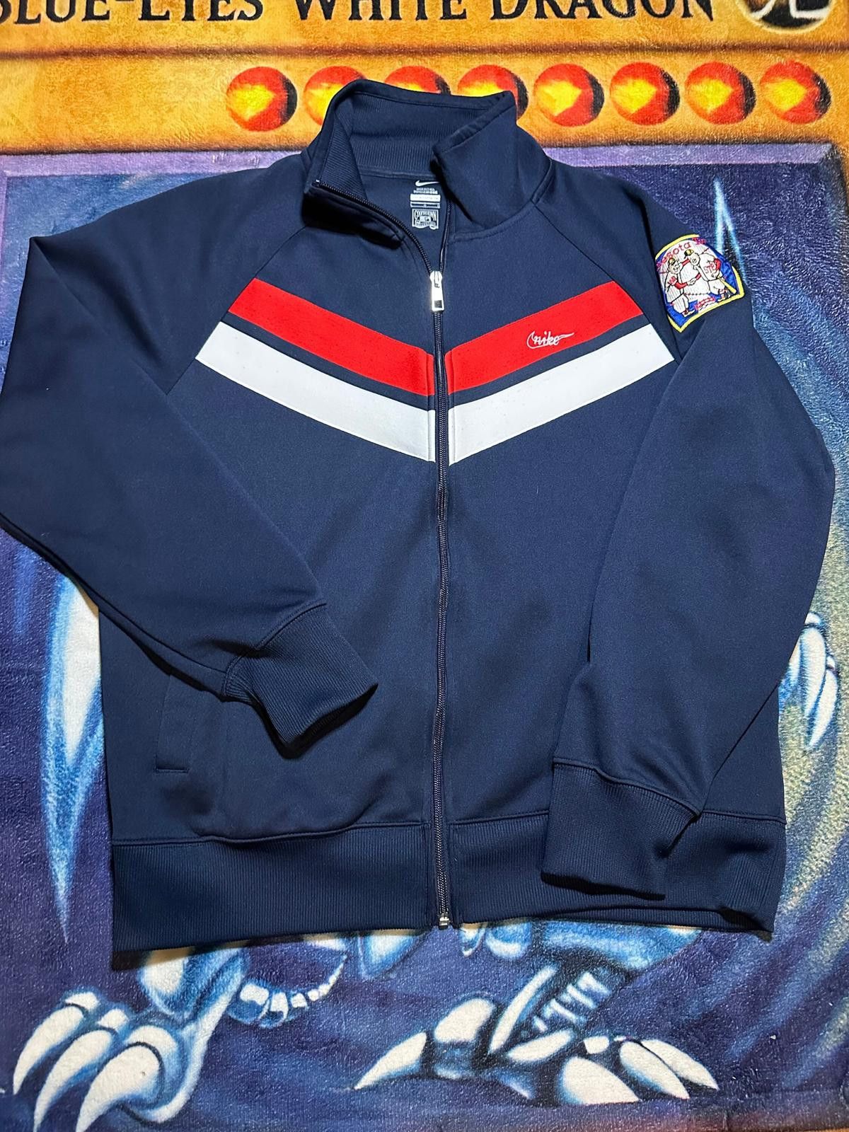 Nike Nike Twins Track Jacket Navy Blue Red White Size ONE SIZE - 7 Thumbnail