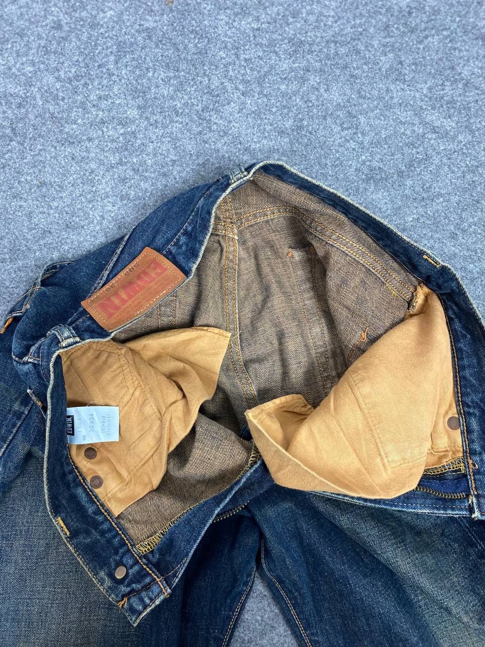 Edwin vintage edwin 505 rusty selvedge denim nice design Size US 31 - 12 Thumbnail