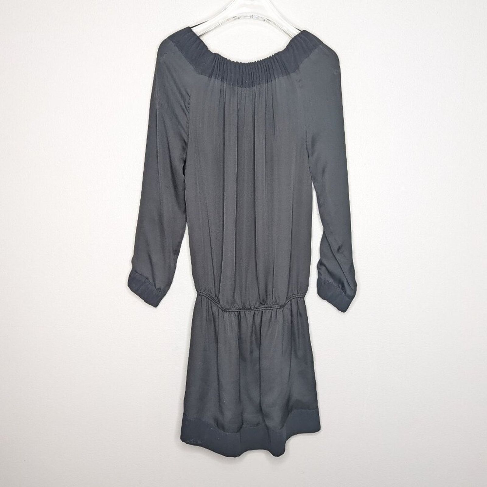 Diane von Furstenberg DVF Diane Von Furstenberg Black Mikino Pleated Mini Dress 0 Size XS / US 0-2 / IT 36-38 - 2 Thumbnail