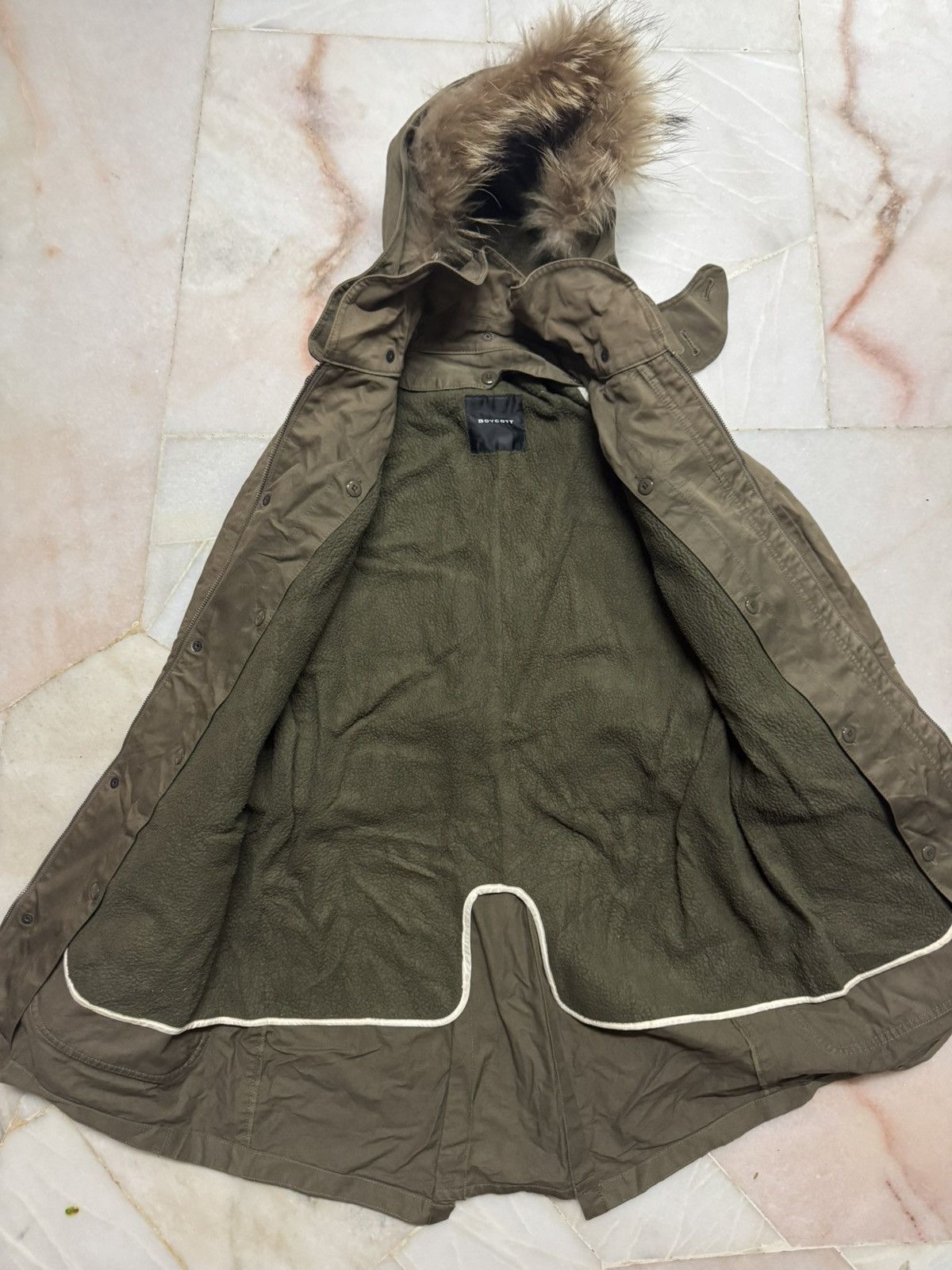 Boycott 💥VINTAGE BOYCOTT PARKA FIST TAIL POCKET FUR MILITARY STYLE Size US S / EU 44-46 / 1 - 8 Thumbnail