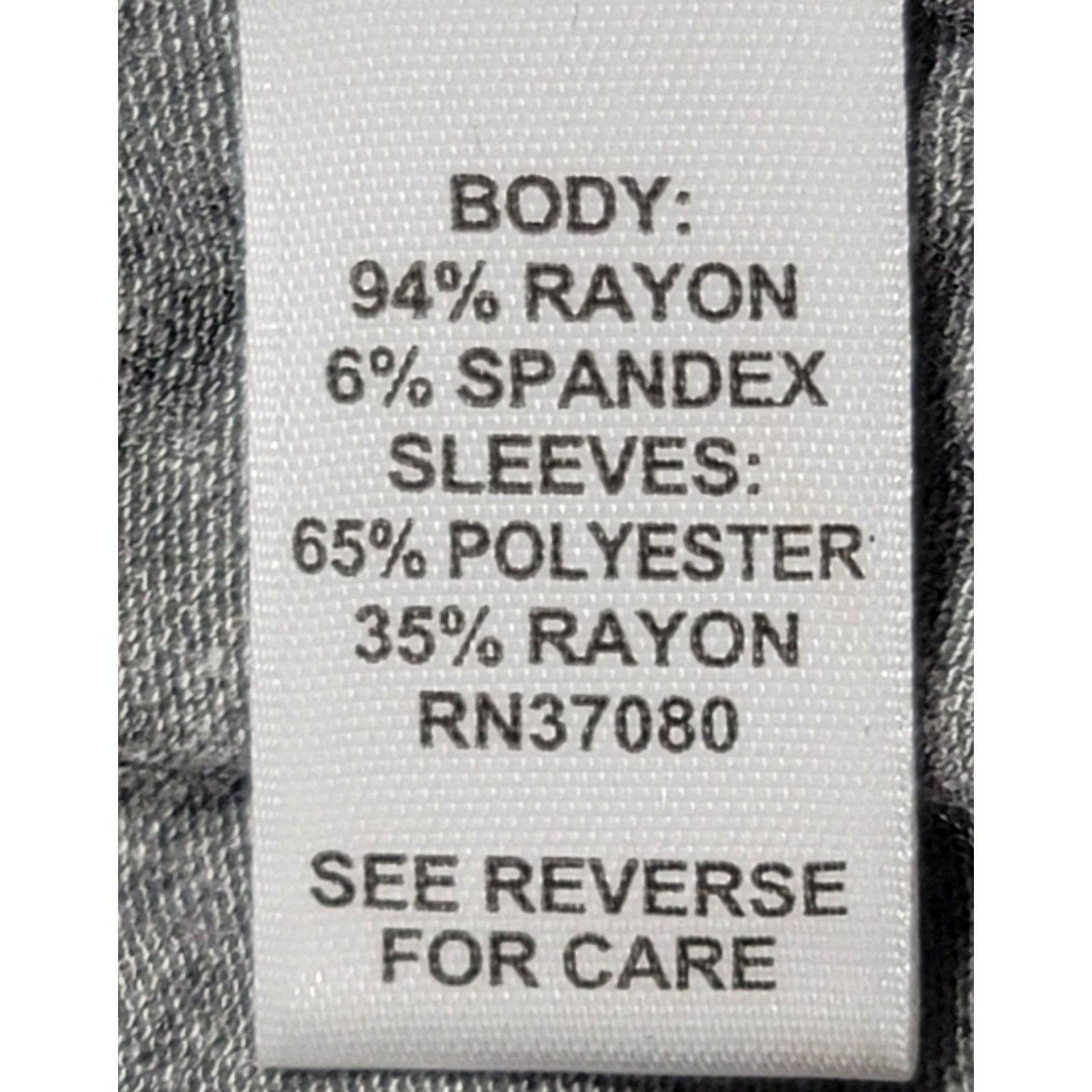 Other Heathered Gray Raglan Crochet Long Sleeves Top Small Ruched Size S / US 4 / IT 40 - 6 Thumbnail