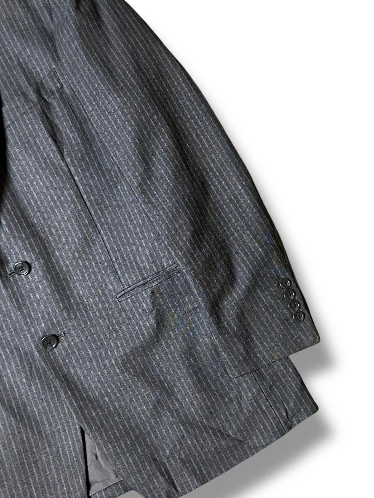 Calvin Klein × Designer × Vintage CK Calvin Klein Stripes Light Coat (121) Size US XXS / EU 40 - 7 Thumbnail