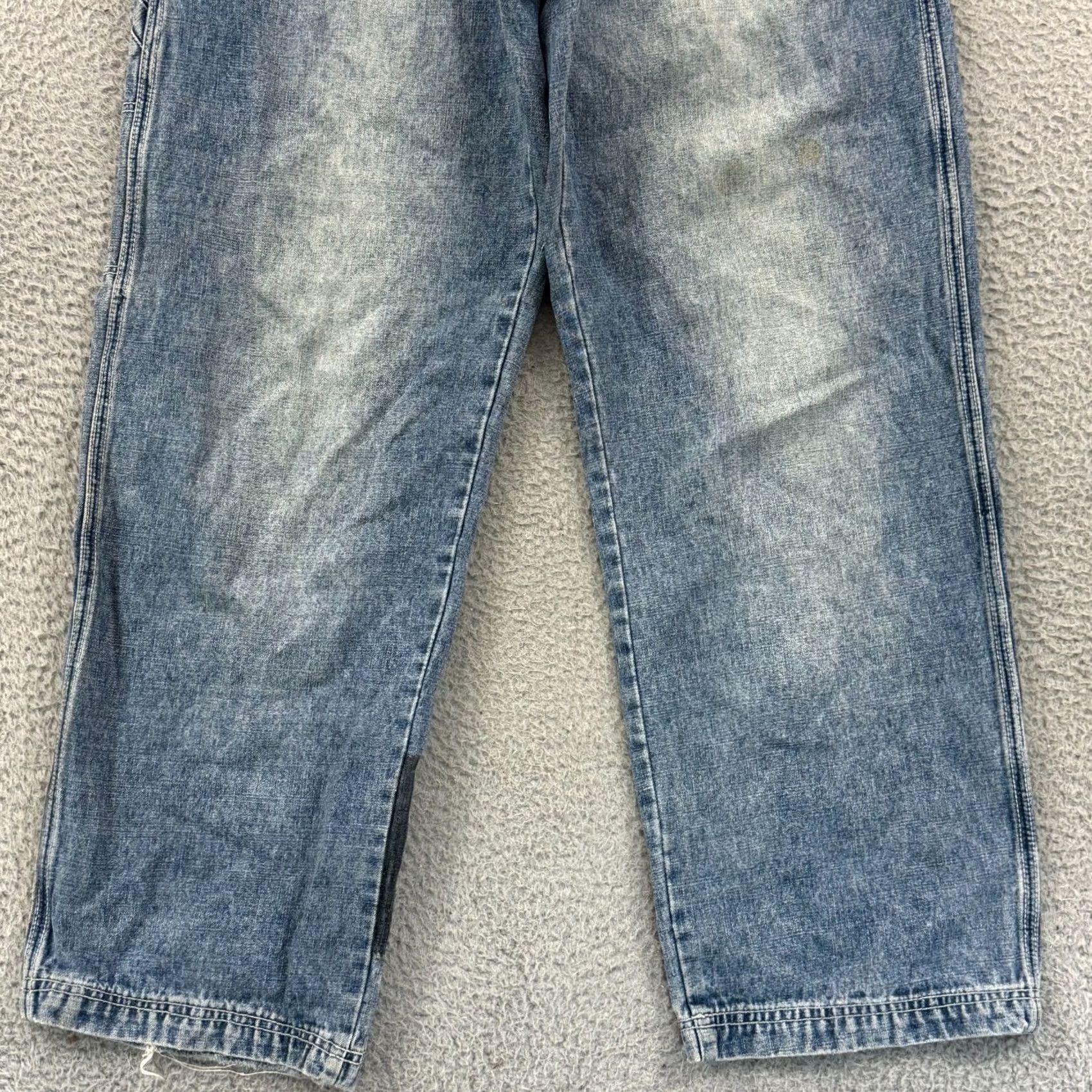 Denime Vintage PJ Mark Jeans Men 32x32 Blue Wide-Leg Baggy Loose Straight Leg Denim Y2K Jeans Size US 32 / EU 48 - 3 Thumbnail