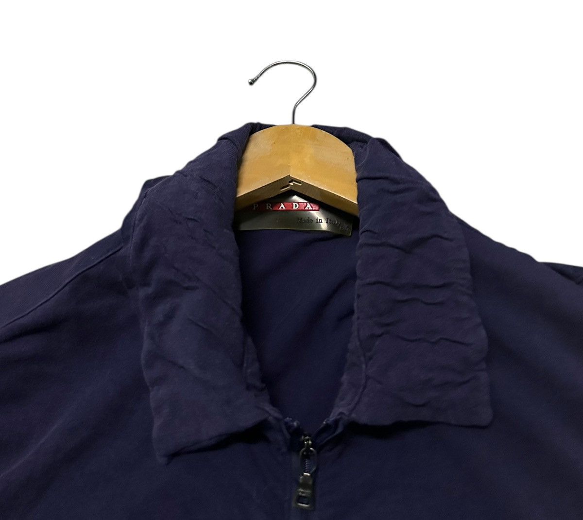Prada Prada collar zipper strech shirts Size L / US 10 / IT 46 - 2 Thumbnail