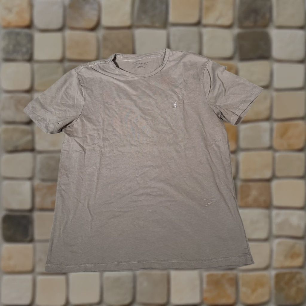 Allsaints AllSaints Shirt Mens Large Brown Crew Short Sleeve Logo Basic Knit Tee Casual Size US L / EU 52-54 / 3 - 1 Thumbnail