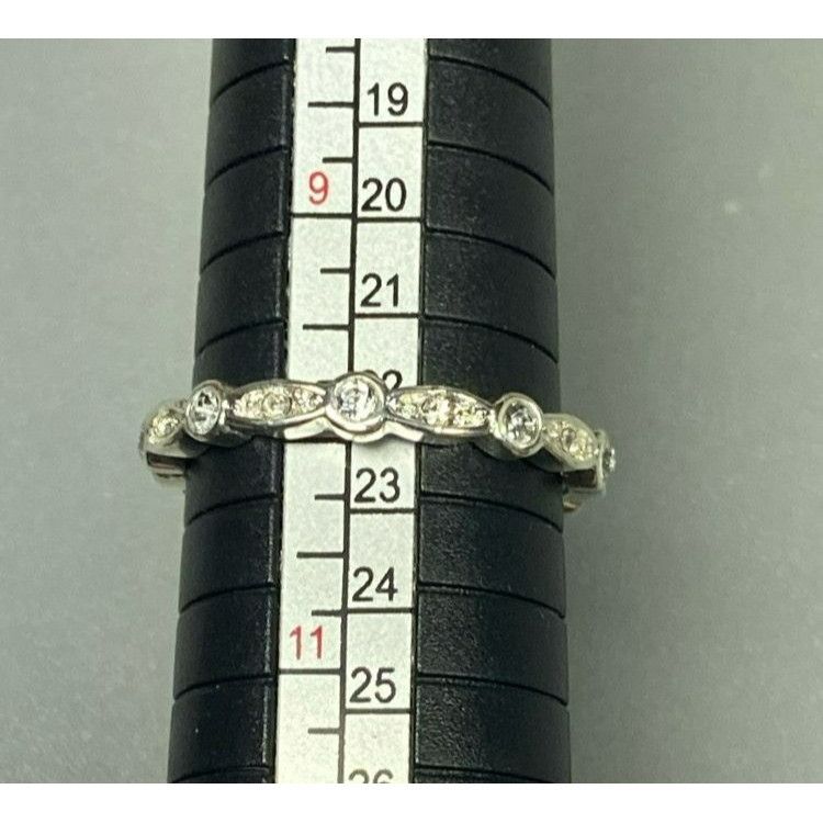 Other Elegant Vintage-Style Silver Tone Eternity Band Ring Set Wit Size ONE SIZE - 6 Thumbnail
