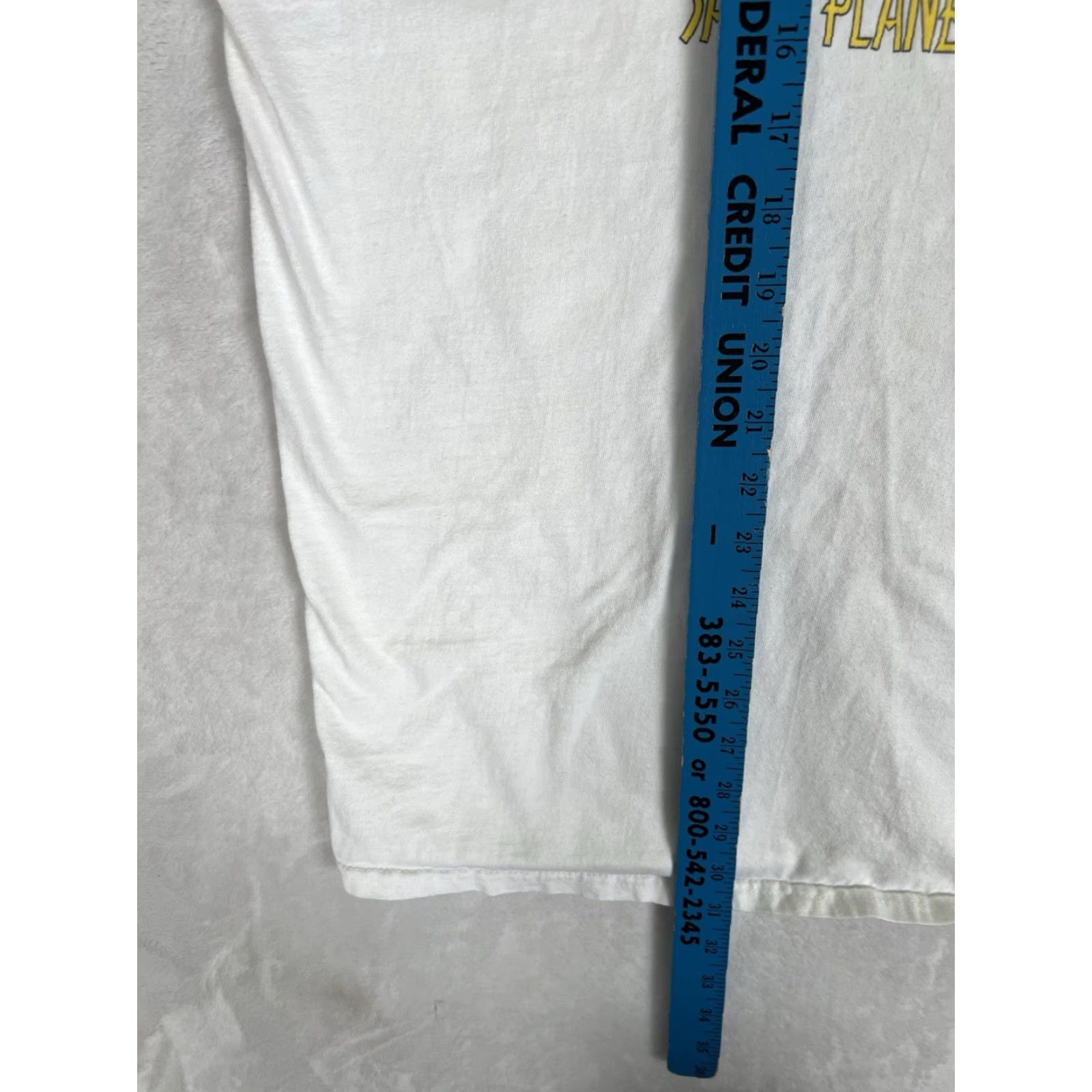 Hanes VINTAGE Hanes T-Shirt Mens XL White 90s Same Planet Different World Funny Comics Size US XL / EU 56 / 4 - 6 Thumbnail
