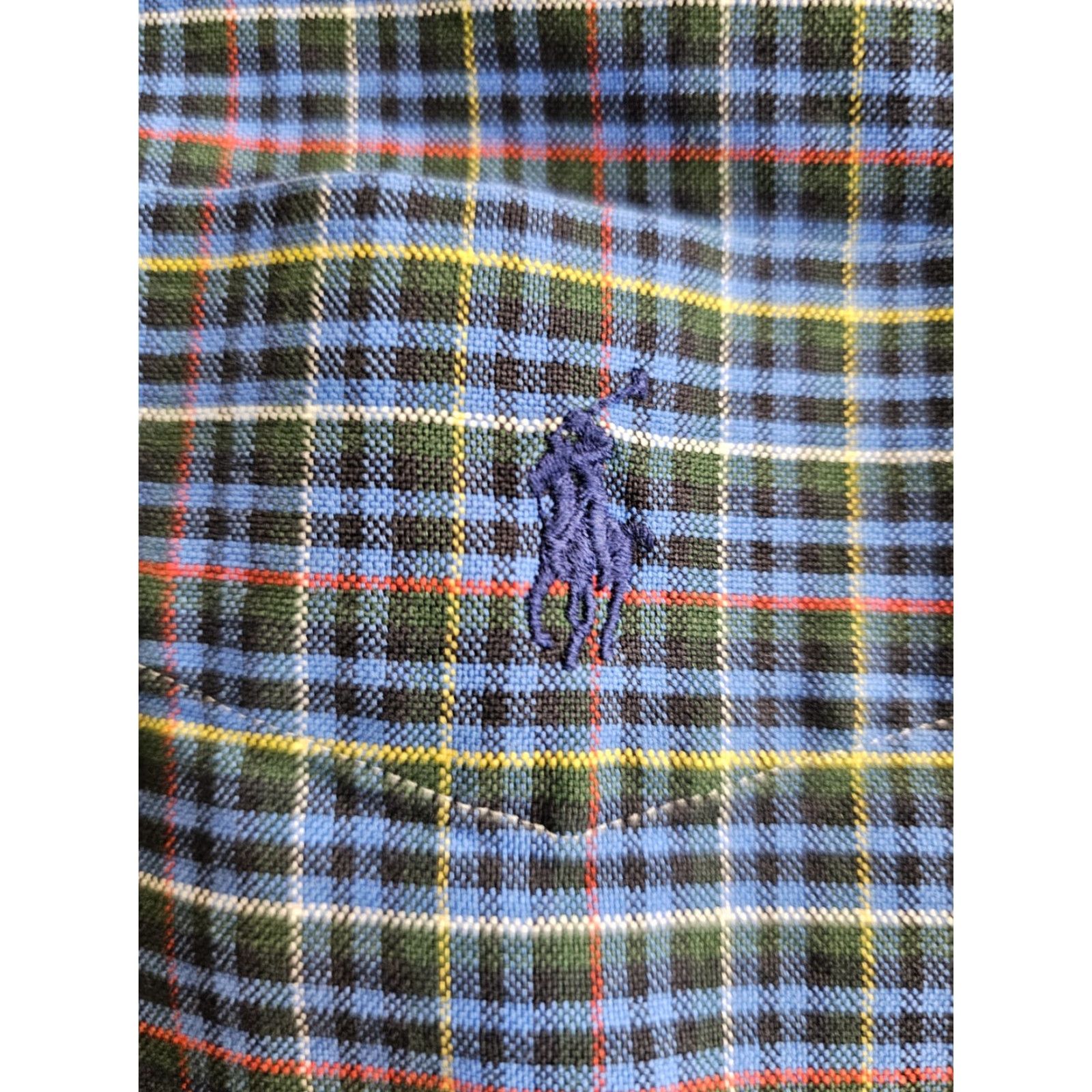 Ralph Lauren VINTAGE Ralph Lauren Big Shirt Button-Up Plaid Check Pony Logo Mens Size XL Blue Button-Down Collar 90s Classic, 100% Cotton, Regular Fit Size US XL / EU 56 / 4 - 6 Thumbnail