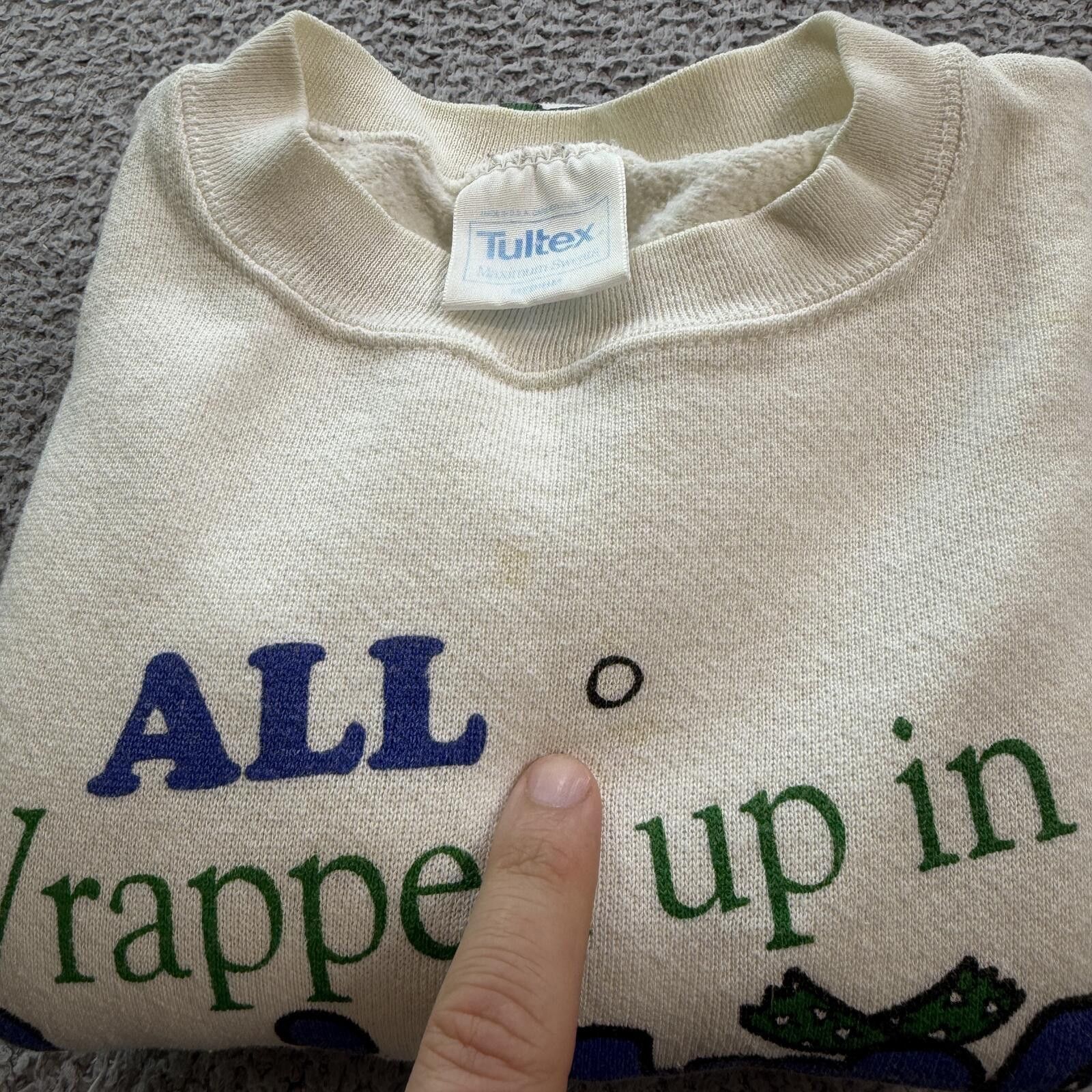 Tultex Vintage 90s Tultex Teddy Bear Sweatshirt L Holiday Crewneck Size L / US 10 / IT 46 - 7 Thumbnail