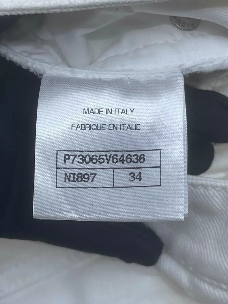 Chanel Chanel White Lace Denim Pants -2505 Size 33" - 7 Thumbnail