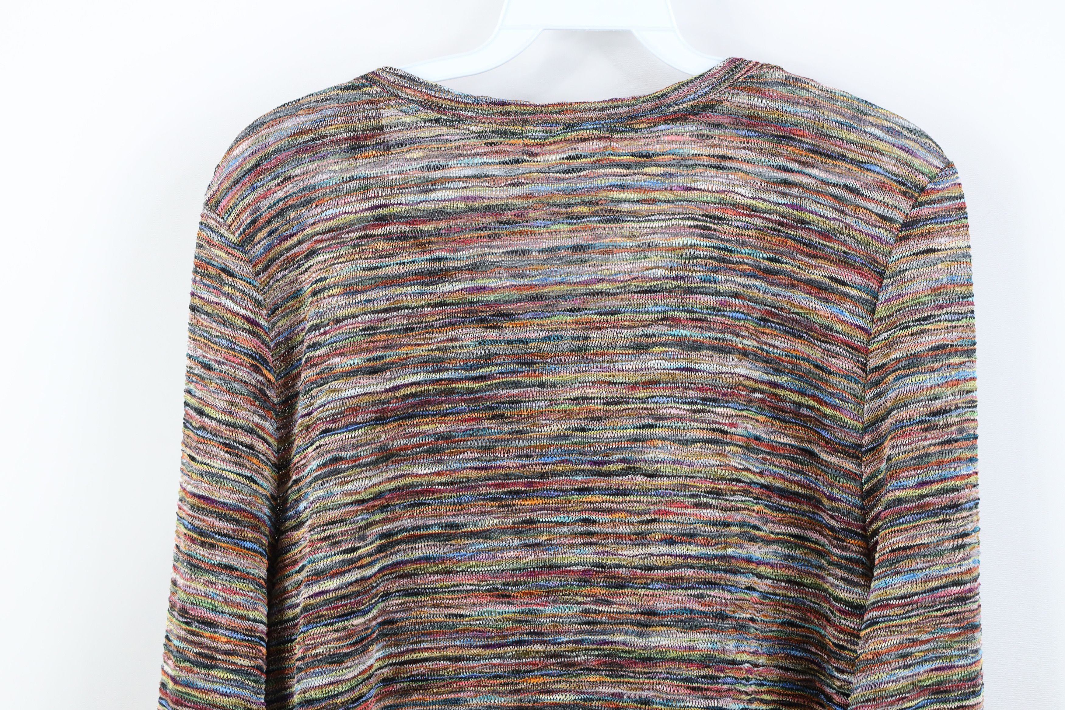 Vintage Vintage Y2K Streetwear Rainbow Striped Knit Sweater Bella Size XL / US 12-14 / IT 48-50 - 9 Thumbnail