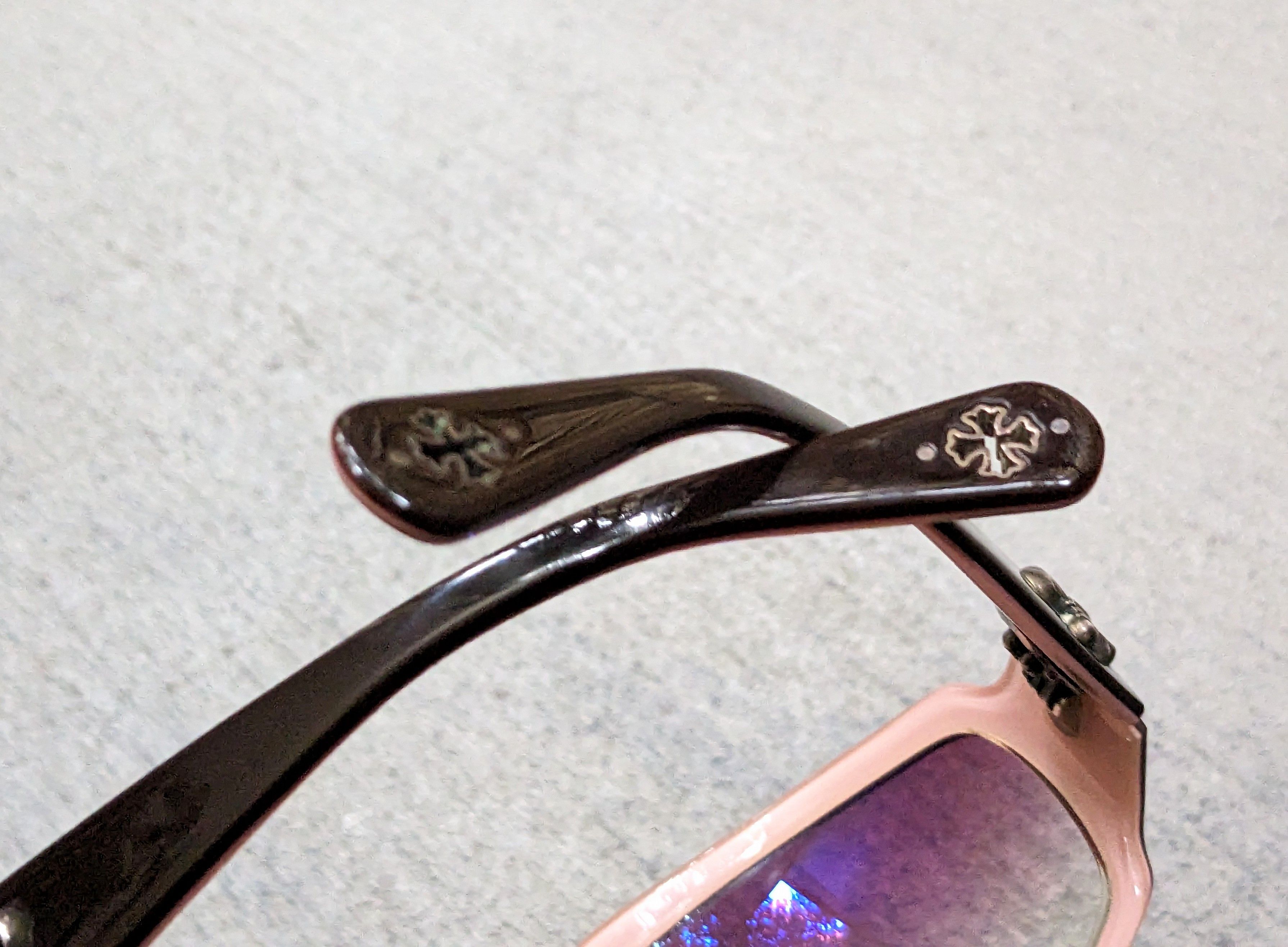 Chrome Hearts Chrome Hearts MAX Sunglasses Pink Brown Oval Oversized Size ONE SIZE - 14 Thumbnail