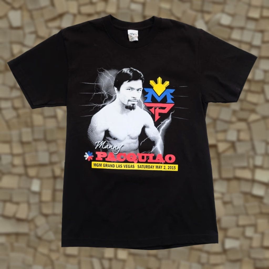 Vintage MANNY PACQUIAO BOXING VTG Y2K NEW NWOT 2015 VEGAS GRAPHIC SHAKA T SHIRT M Black Mens Short Sleeve Crew Neck 19" Pit to Pit 30" Length Size US M / EU 48-50 / 2 - 1 Thumbnail