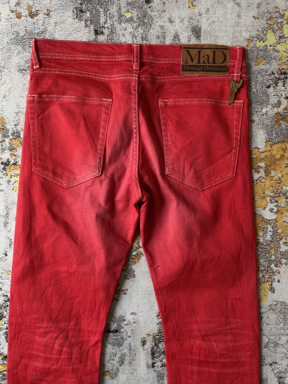 Japanese Brand Mad Japan Denim Curve Leg Design Size US 31 - 11 Thumbnail
