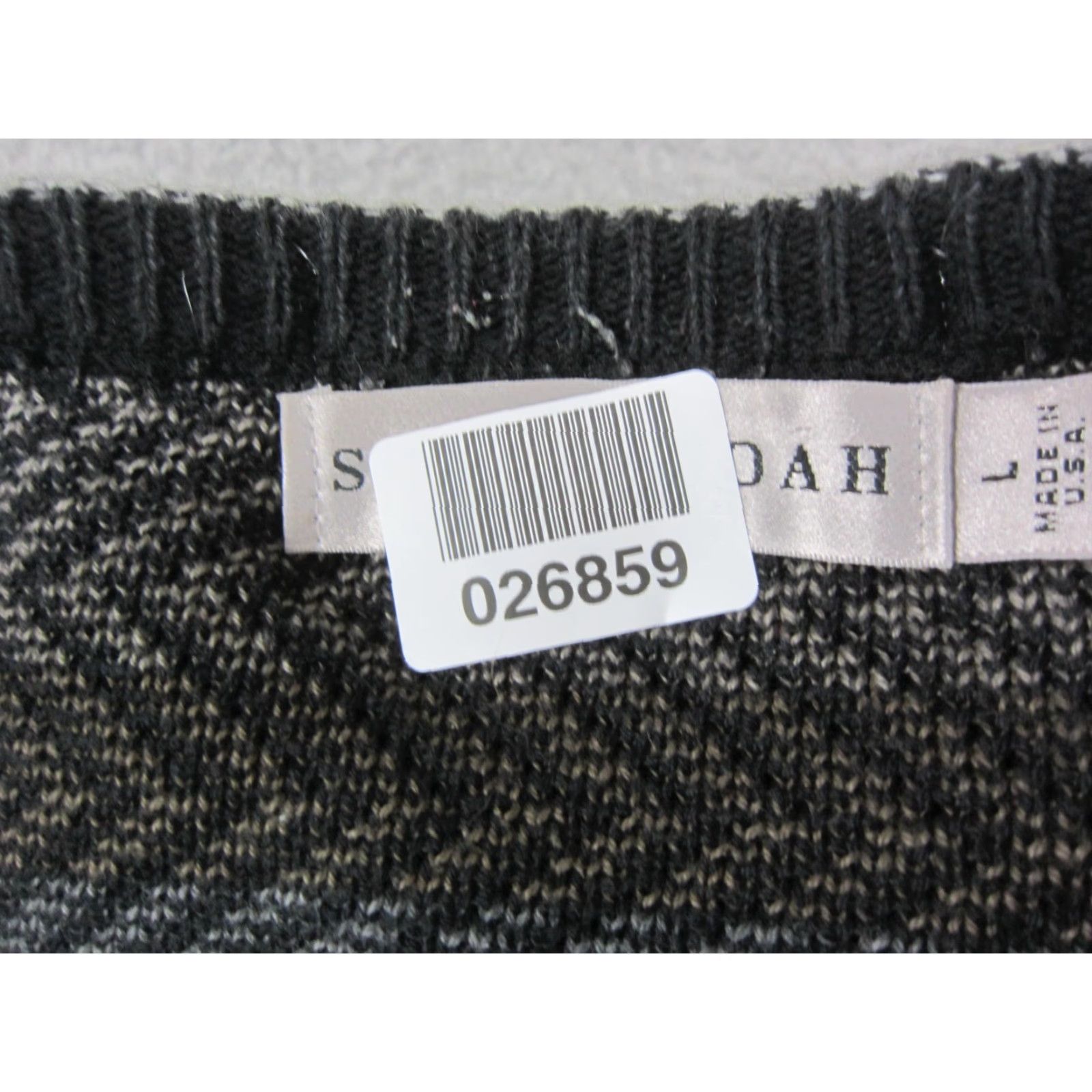 Vintage VINTAGE Shenandoah Sweater Mens L Black Crew Neck Pullover Knit Wool 80s 90s Casual Workwear Golf Walking -N/A-? Size US L / EU 52-54 / 3 - 8 Thumbnail