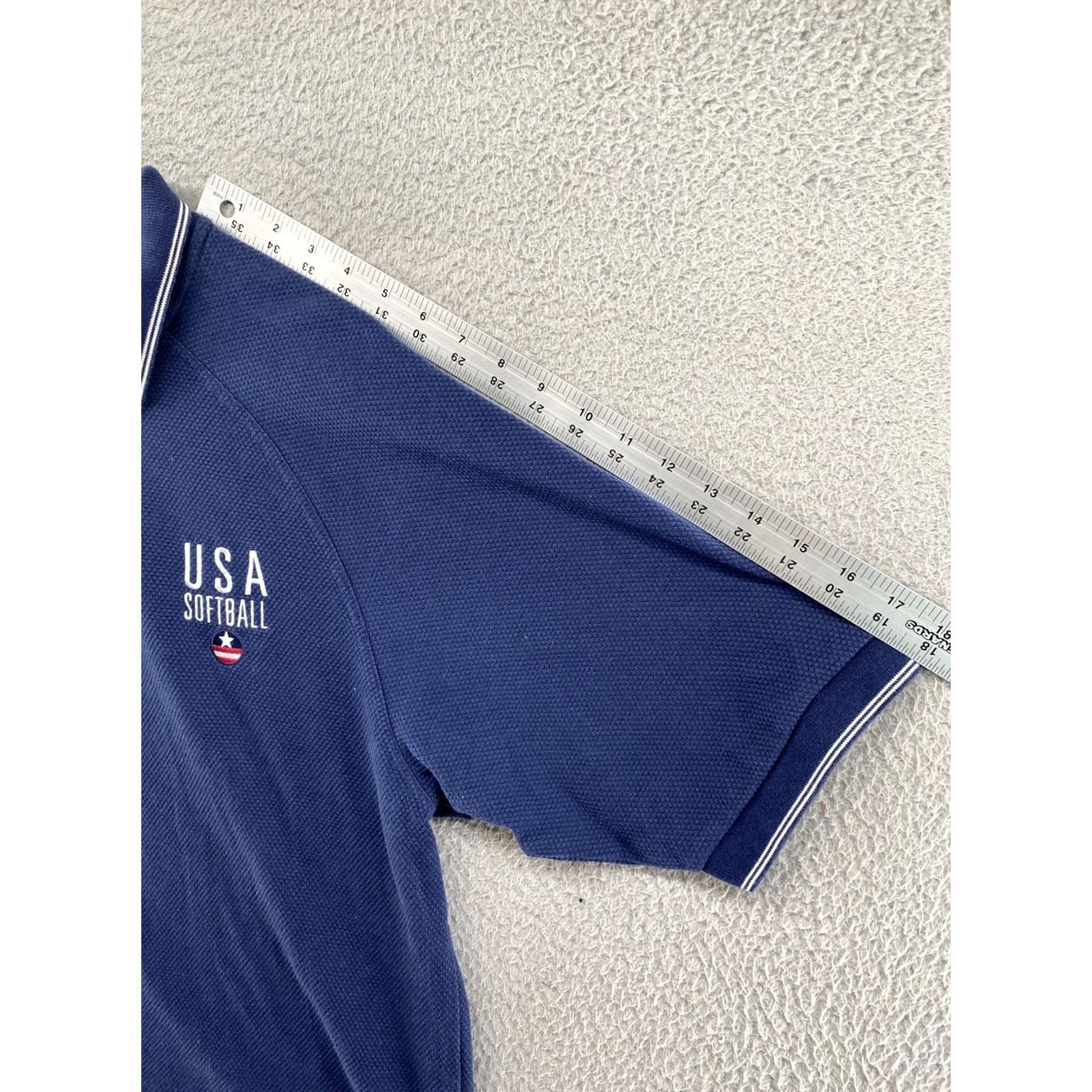 Nike VINTAGE Nike Team USA Polo Shirt Mens Short Sleeve Embroidered Logo Blue Medium Polo Shirt USA Logo Nike Team USA Mens Medium Polo Shirt Size US M / EU 48-50 / 2 - 7 Thumbnail