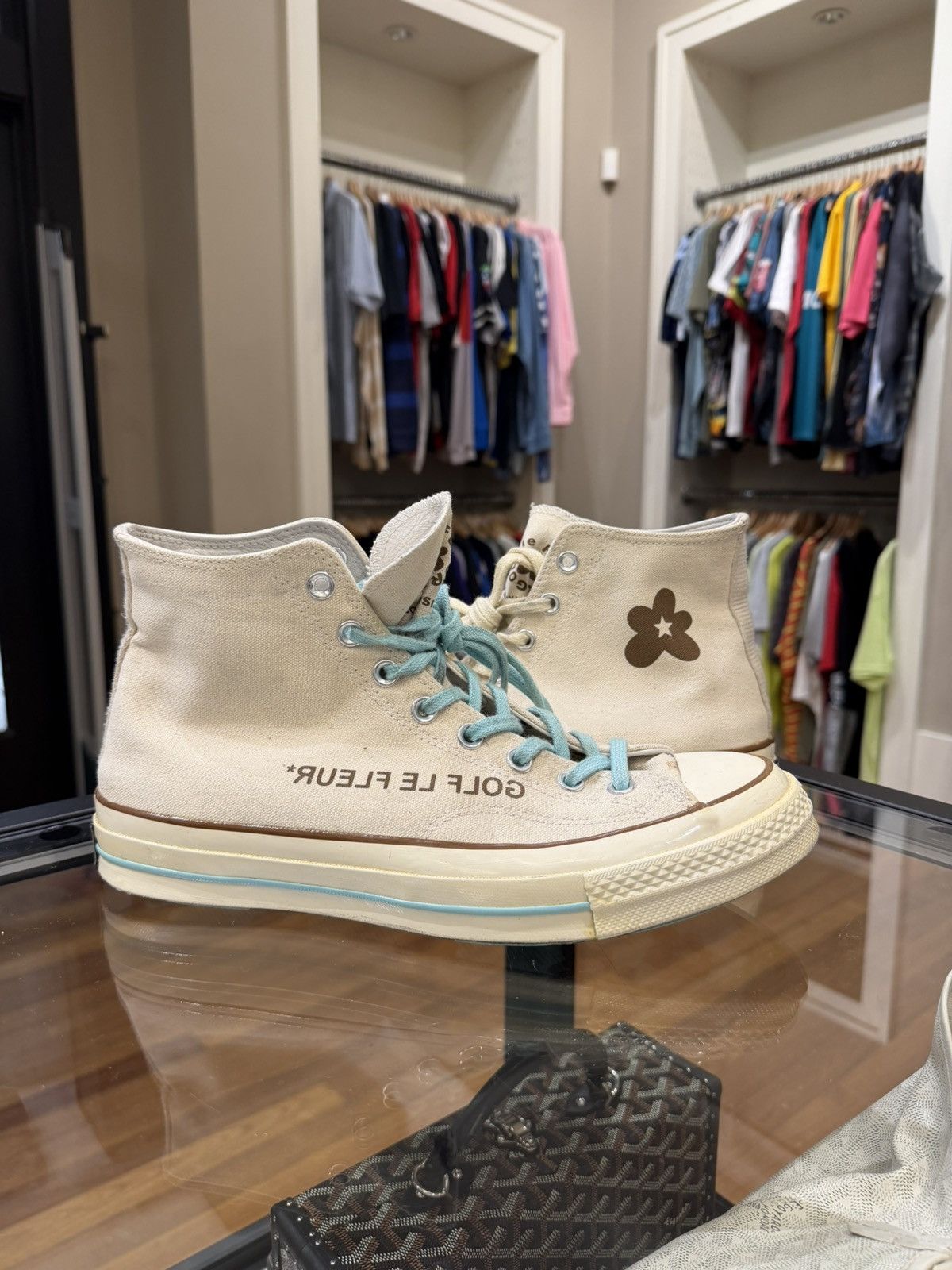 Converse × Golf le Fleur Golf le Fleur x Converse Chuck 70 hi -Parchment Size US 10 / EU 43 - 1 Thumbnail