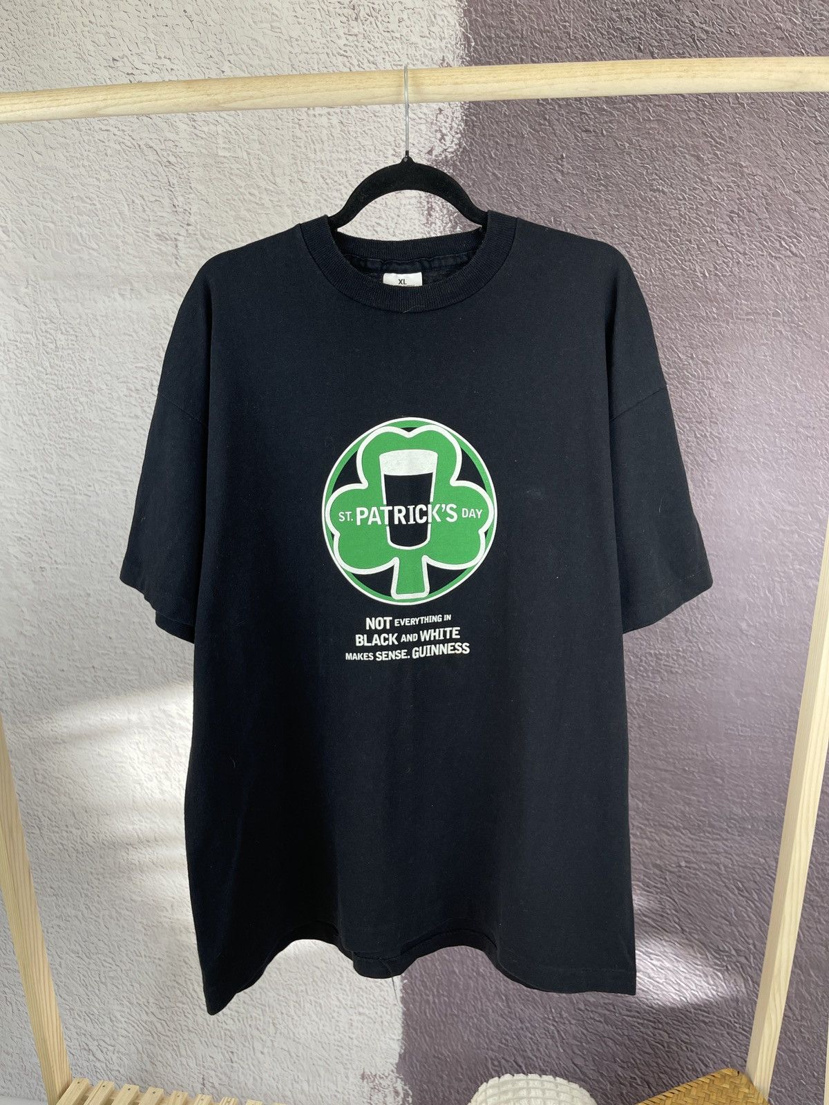 Drink Beer Save Water × Vintage Guiness vintage 90s St. Patrick’s Makes sense single stitch Size US XL / EU 56 / 4 - 2 Thumbnail