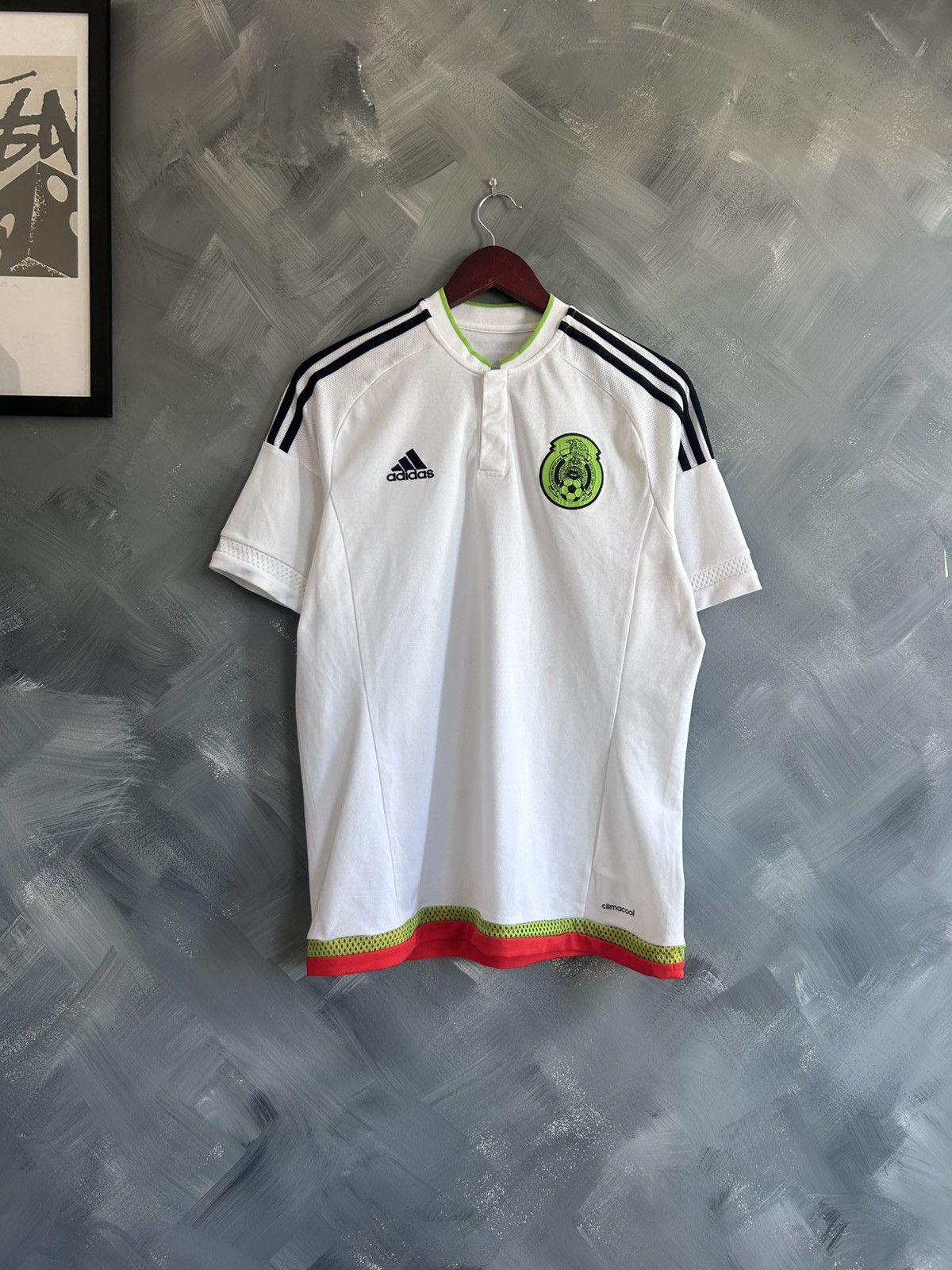 Adidas Mexico 2016 White Visit Jersey Size US L / EU 52-54 / 3 - 1 Thumbnail