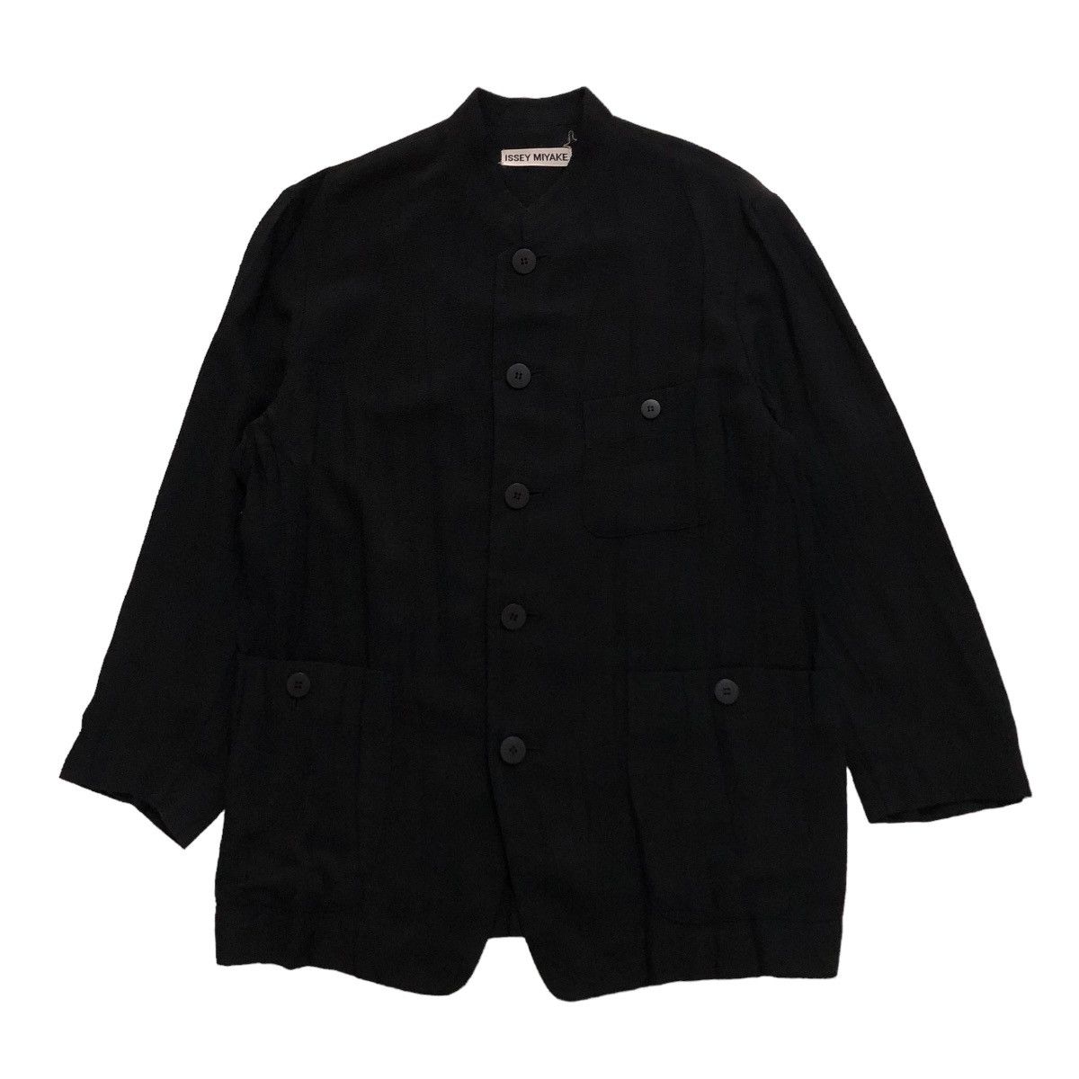 Issey Miyake 🔥RICH BLACK VINTAGE ISSEY MIYAKE JACKET MULTI POCKET CARGO Size US M / EU 48-50 / 2 - 1 Thumbnail