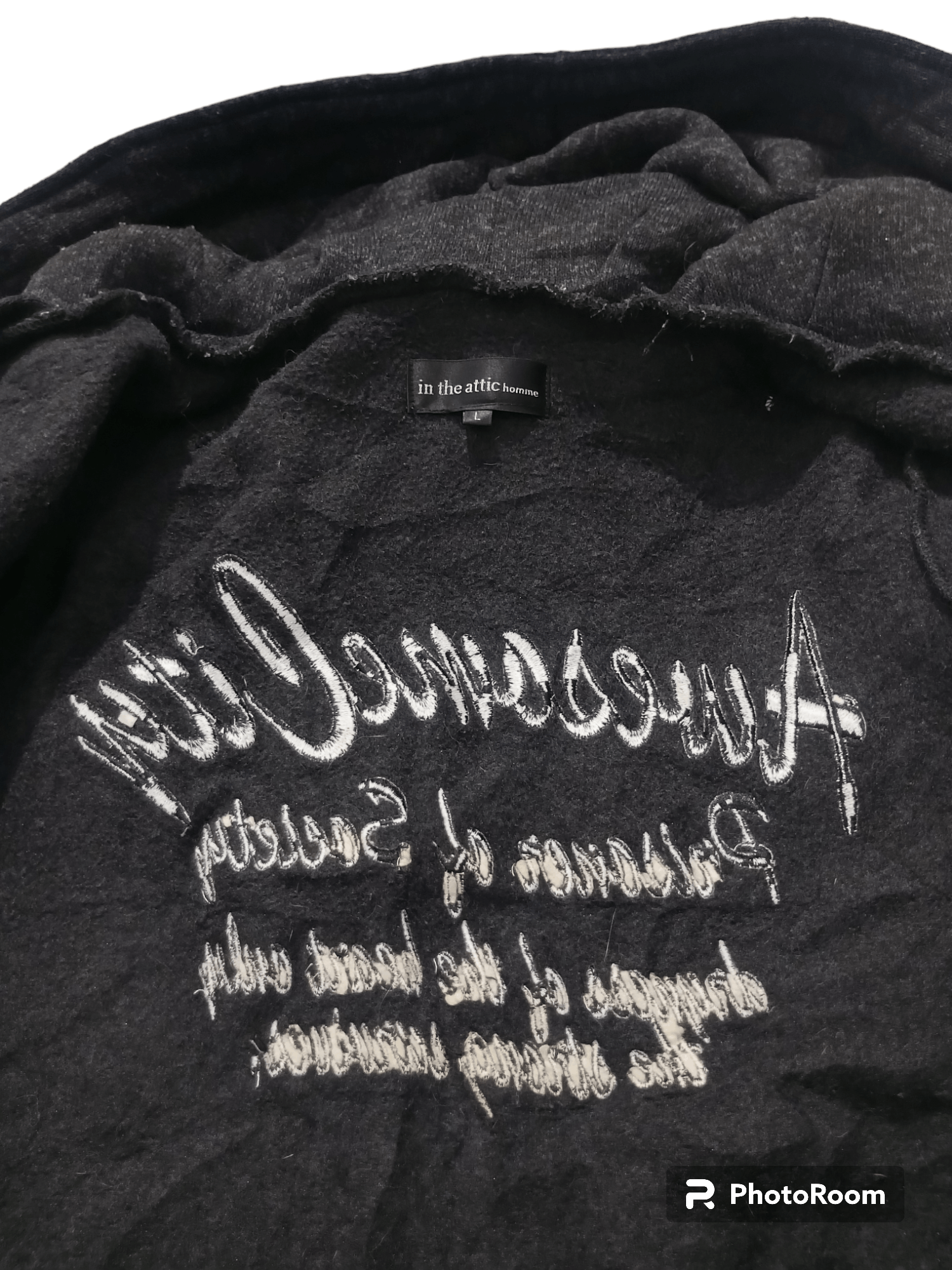 In The Attic In the attic homme woll embroidery hidden hoodie Size US L / EU 52-54 / 3 - 18 Thumbnail