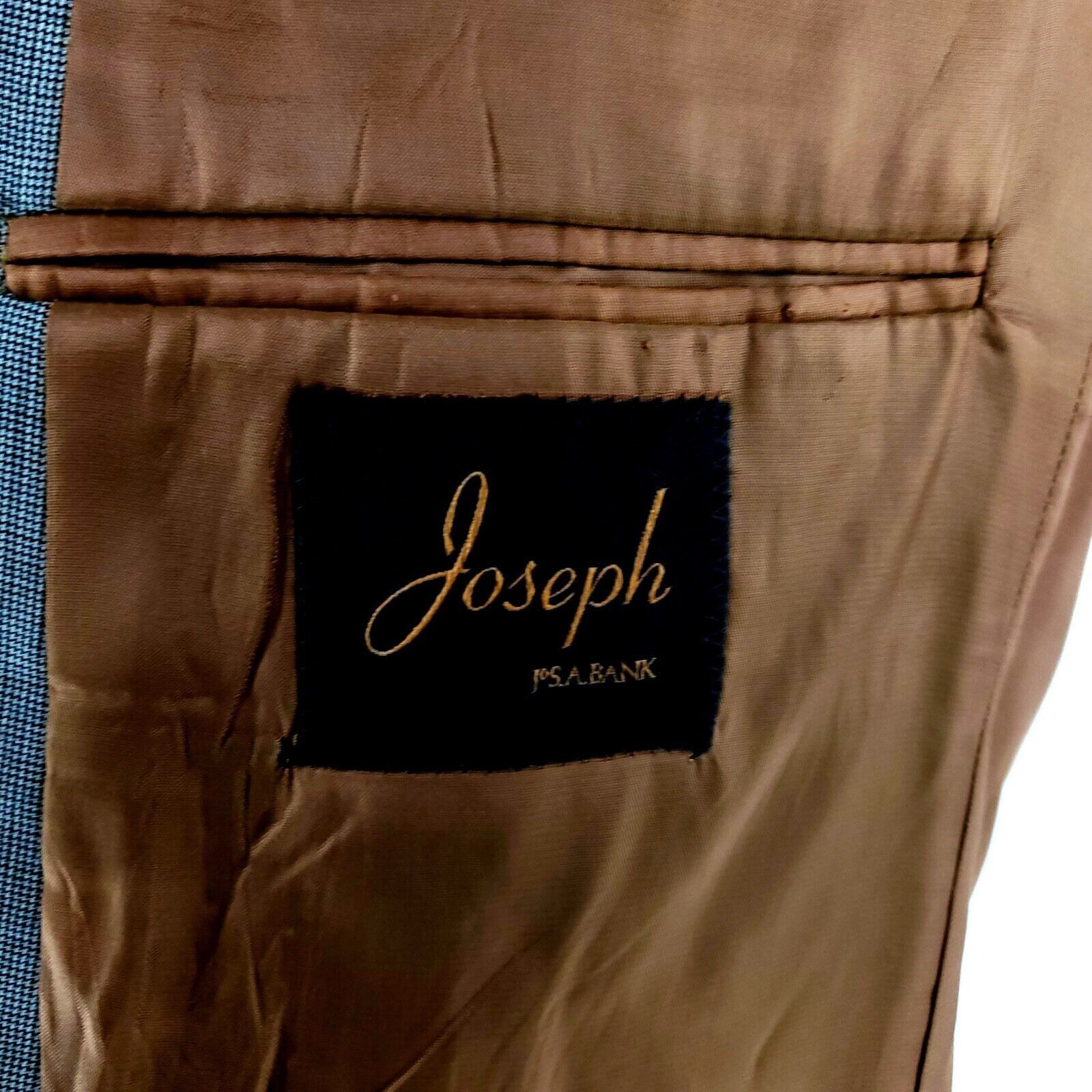 Jos. A. Bank Joseph Jos A Bank Wool 2 Button Blazer 38R Gray Star Check T Size 38R - 8 Thumbnail