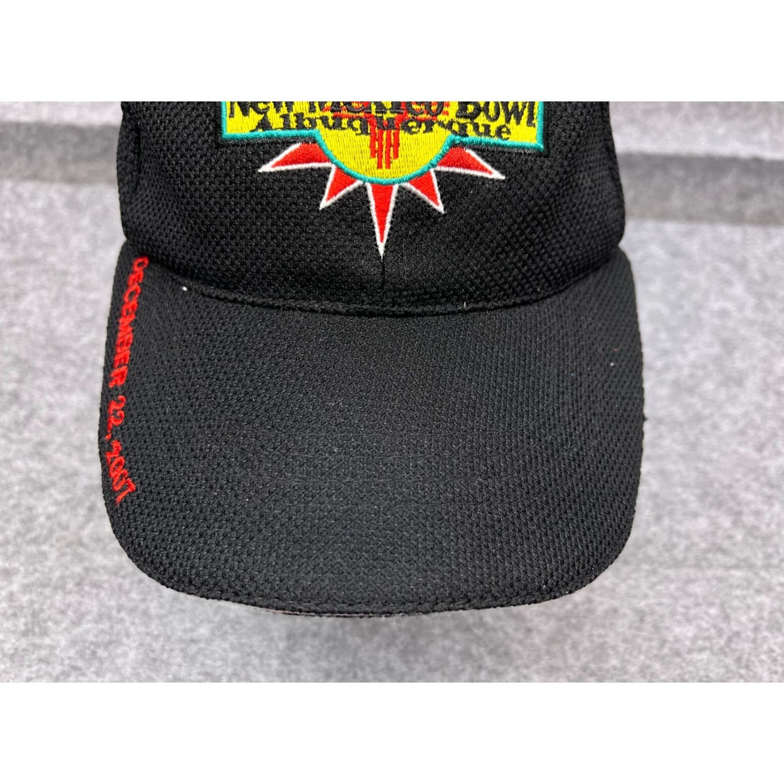 Vintage New Mexico Albuquerque Hat Cap Strap Back Adult One Size Black Polyester Size ONE SIZE - 3 Thumbnail