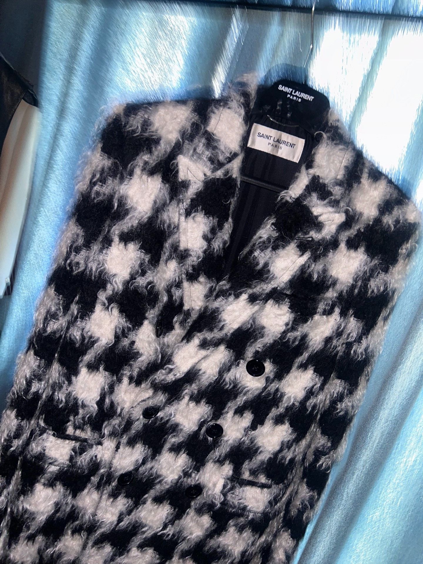 Saint Laurent Paris Saint laurent Houndstooth coat 2501-Nextarrow Size US S / EU 44-46 / 1 - 1 Thumbnail