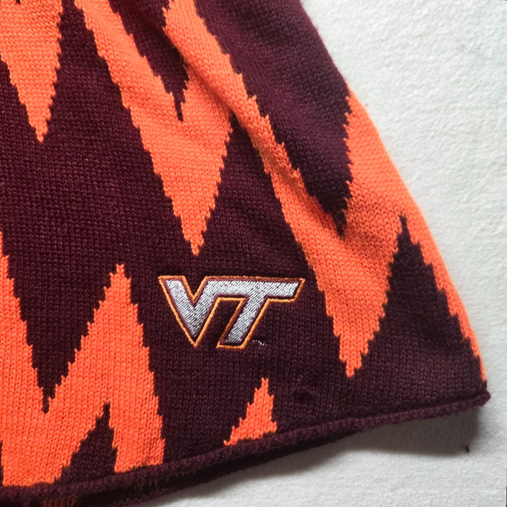 Vintage Virginia Tech VT Hokies Skirt Red Adult WOMENS XL Size 40" / US 18 - 2 Thumbnail