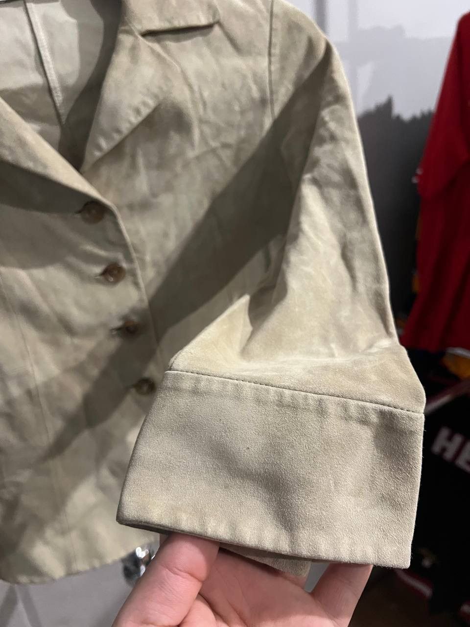 Jil Sander JIL SANDER RARE VINTAGE ARCHIVAL LEATHER BUTTON BLAZERJACKET Size XS / US 0-2 / IT 36-38 - 16 Thumbnail