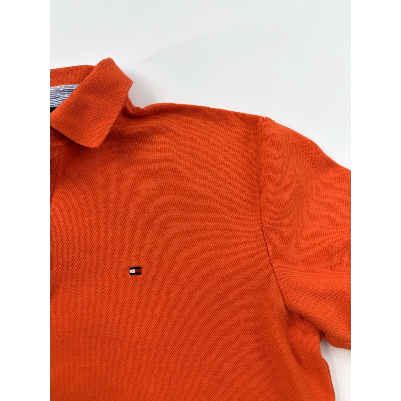 Tommy Hilfiger Tommy Hilfiger Polo Shirt Men L Orange Short Sleeve Mini Flag Logo Size US L / EU 52-54 / 3 - 2 Thumbnail