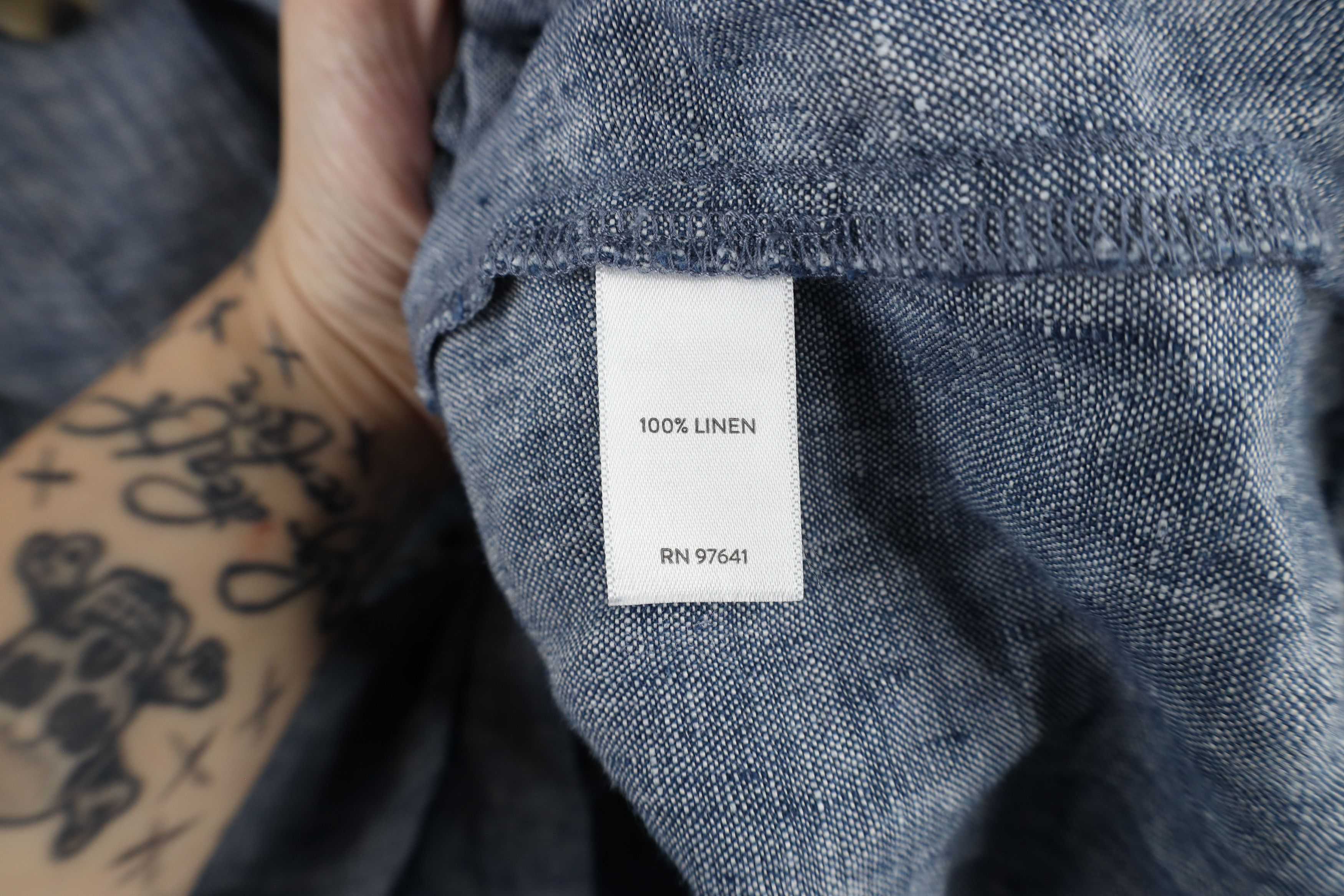 J. Jill × Vintage J Jill Love Linen Tie Linen Collared Button Shirt Blue Size XXL / US 16-18 / IT 52-54 - 8 Thumbnail