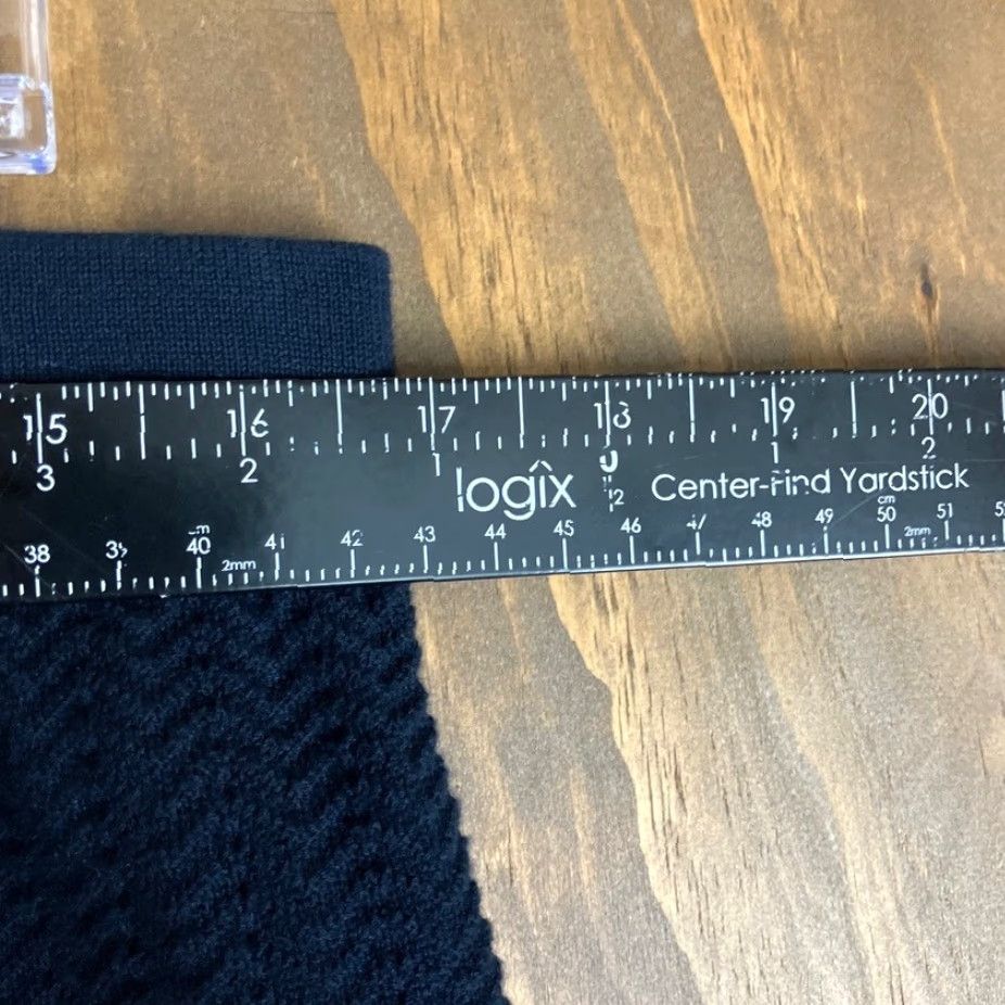Vintage CAbi Skirt Navy Blue Bon Voyage Knit Pull On Elastic Waist #290 Large Size 36" / US 14 / IT 50 - 6 Thumbnail