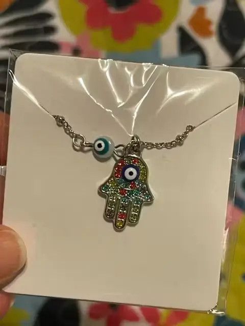 Other Zircon Evil Eye Pendant Necklace Size ONE SIZE - 3 Thumbnail