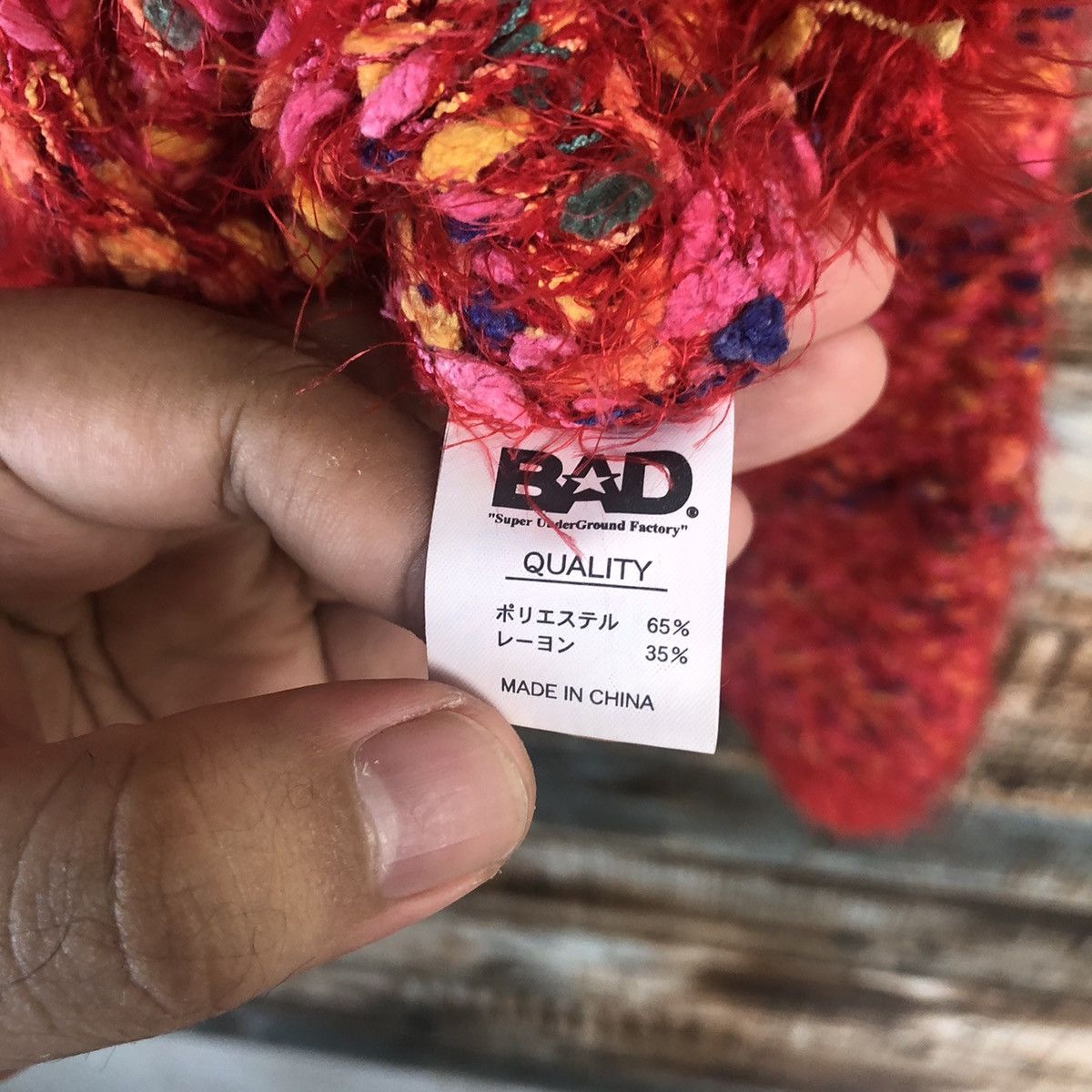 Homespun Knitwear DL Whoo Aa Red Mohair shaggy fur Knitwear #C323 Size M / US 6-8 / IT 42-44 - 11 Thumbnail