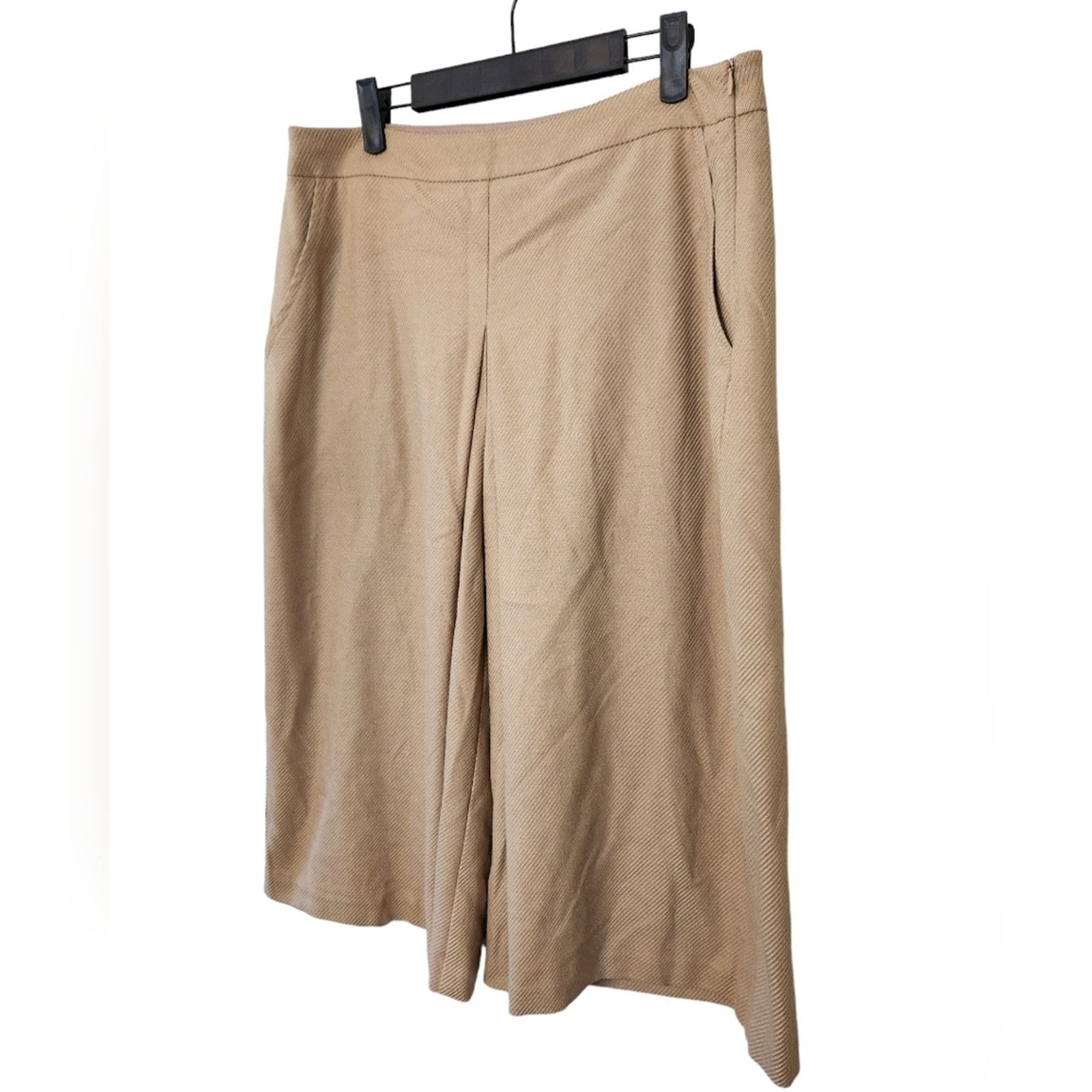 Trina Turk Trina Turk NWT Prizzi Knit Guacho Wide Leg Crop Pants 10 Size 32" / US 10 / IT 46 - 6 Thumbnail